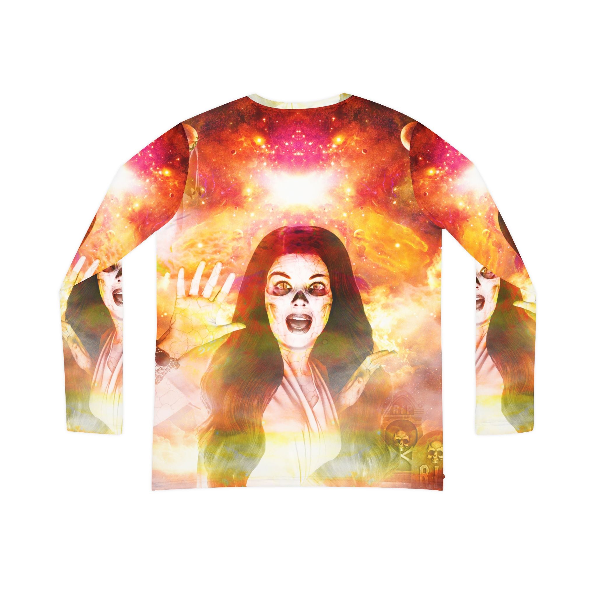Samhain All Hollows Eve Dreams Women's Long Sleeve V-neck Shirt