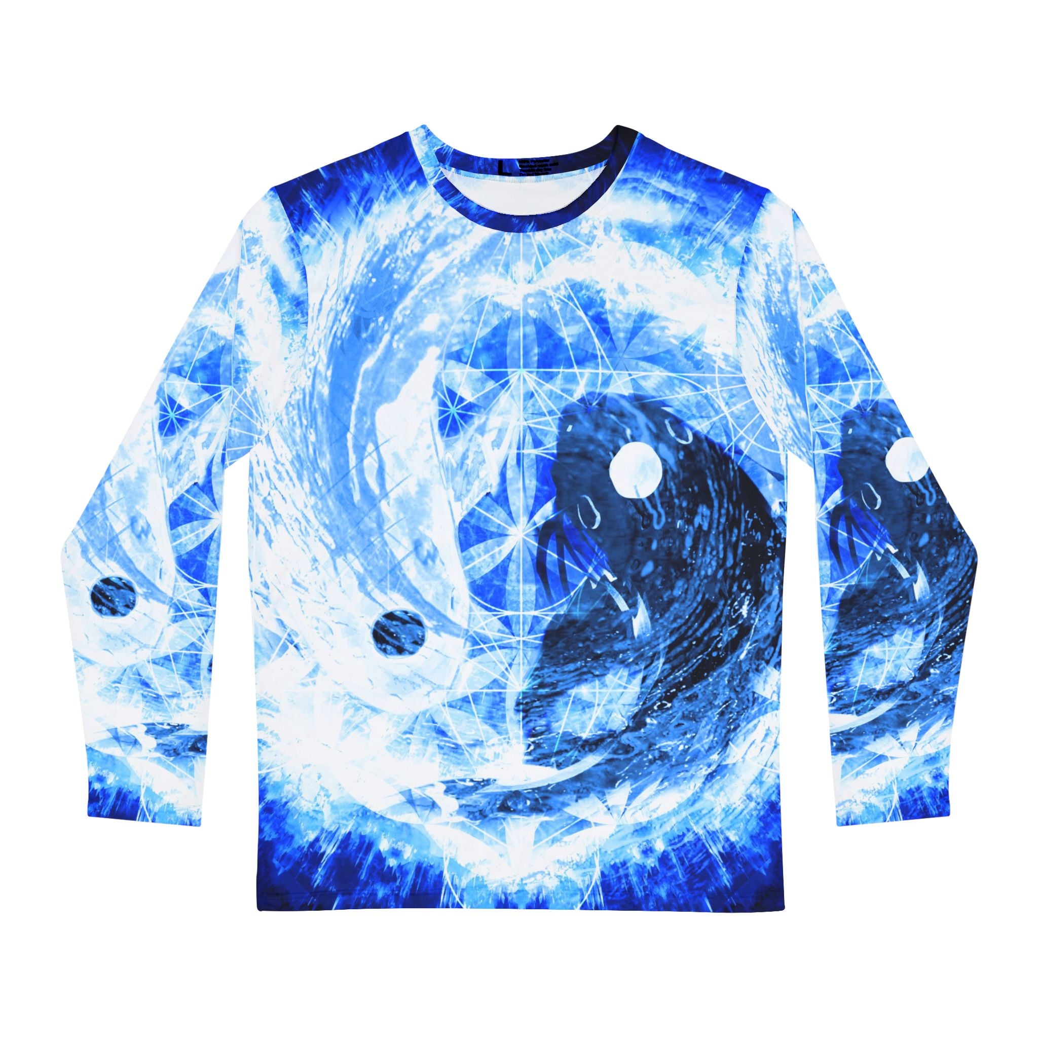 Amen Jin's Blue Sun Koi Meditations Men's Long Sleeve Shirt