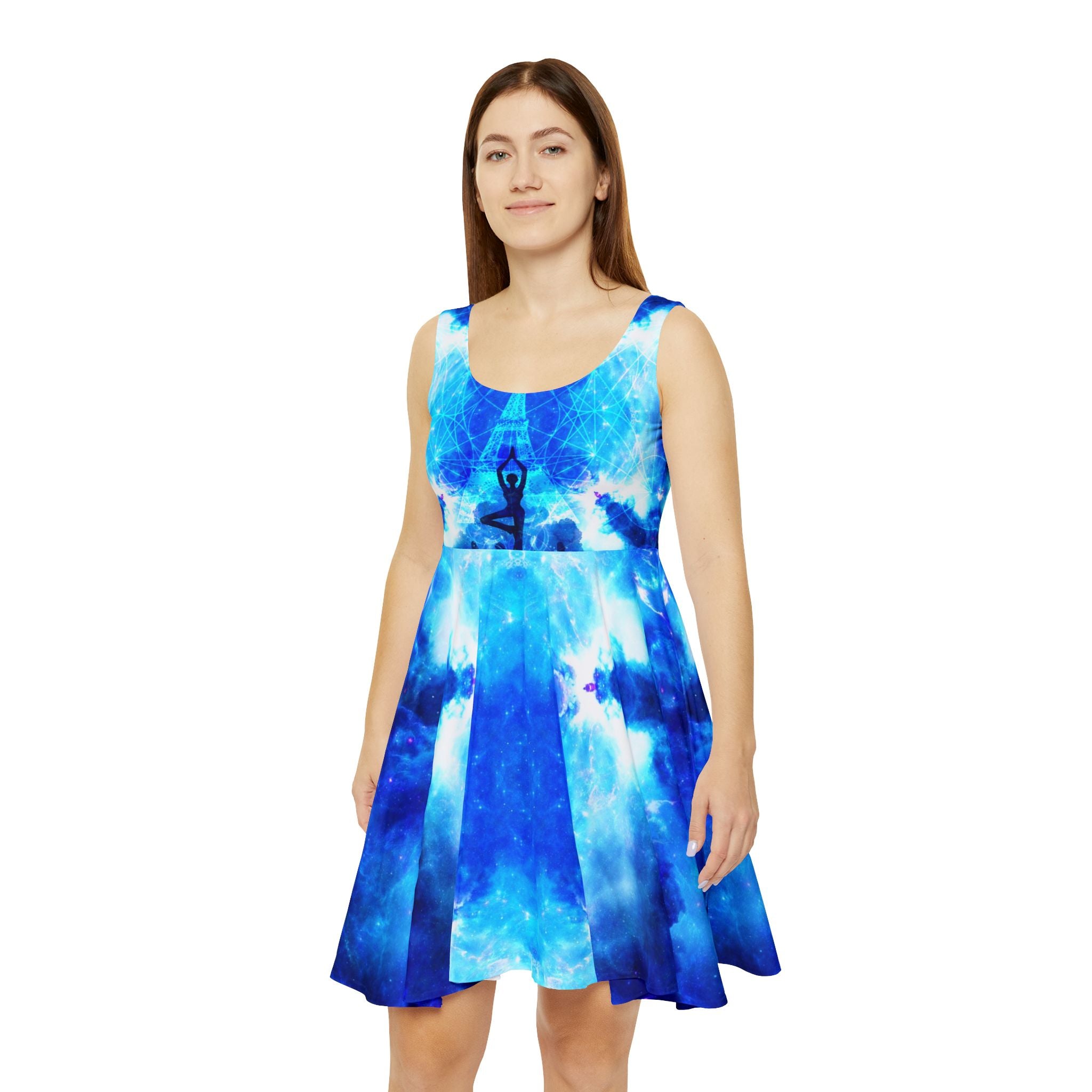 Amen Jin's Mandala of Dragon Fire Parisian Meditations Women's Skater Dress