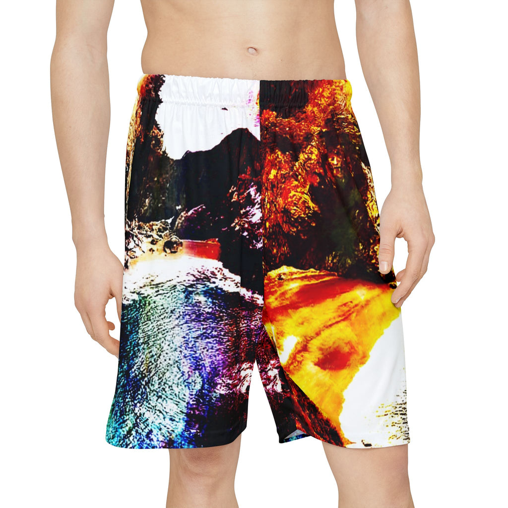 Rise Again Hideaway Cove Dreams Men’s Sports Shorts