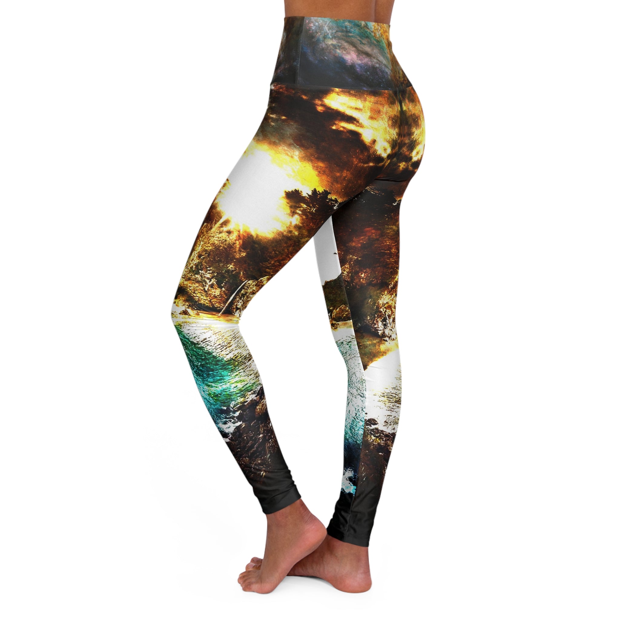 Breathe Again Hideaway Cove Dreams High Waisted Yoga Leggings