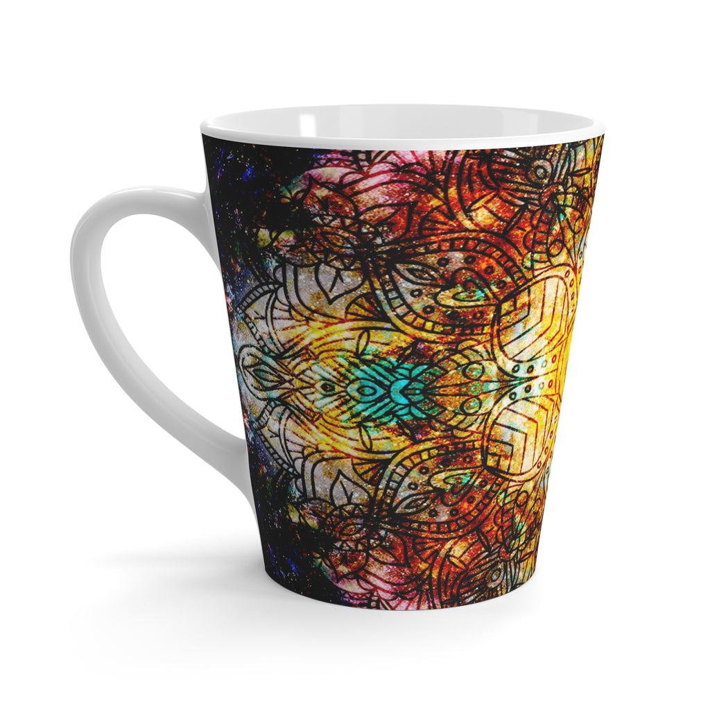 Amen Jin's Desire to Breathe Again Om Meditations Latte Mug