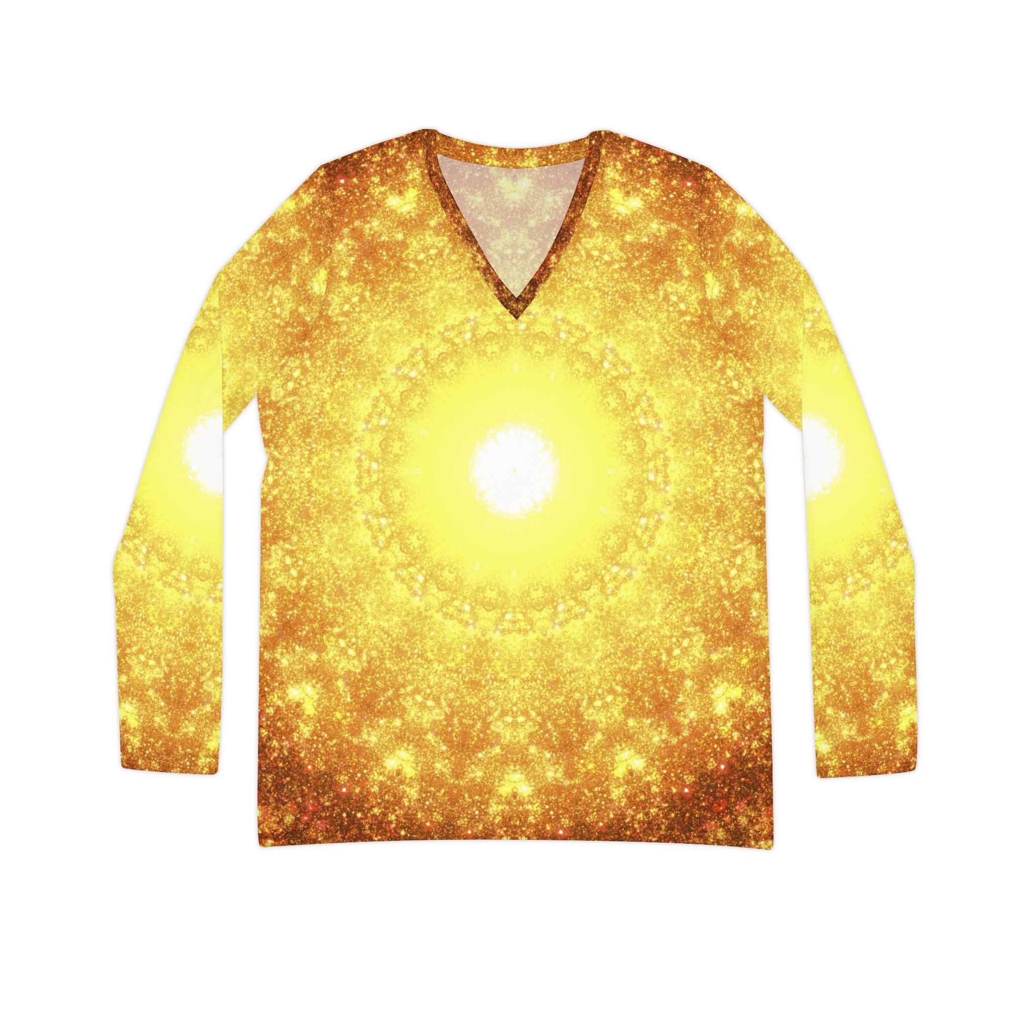 Katerina's Autistic Gold Desires 2024 Long Sleeve V-neck Shirt