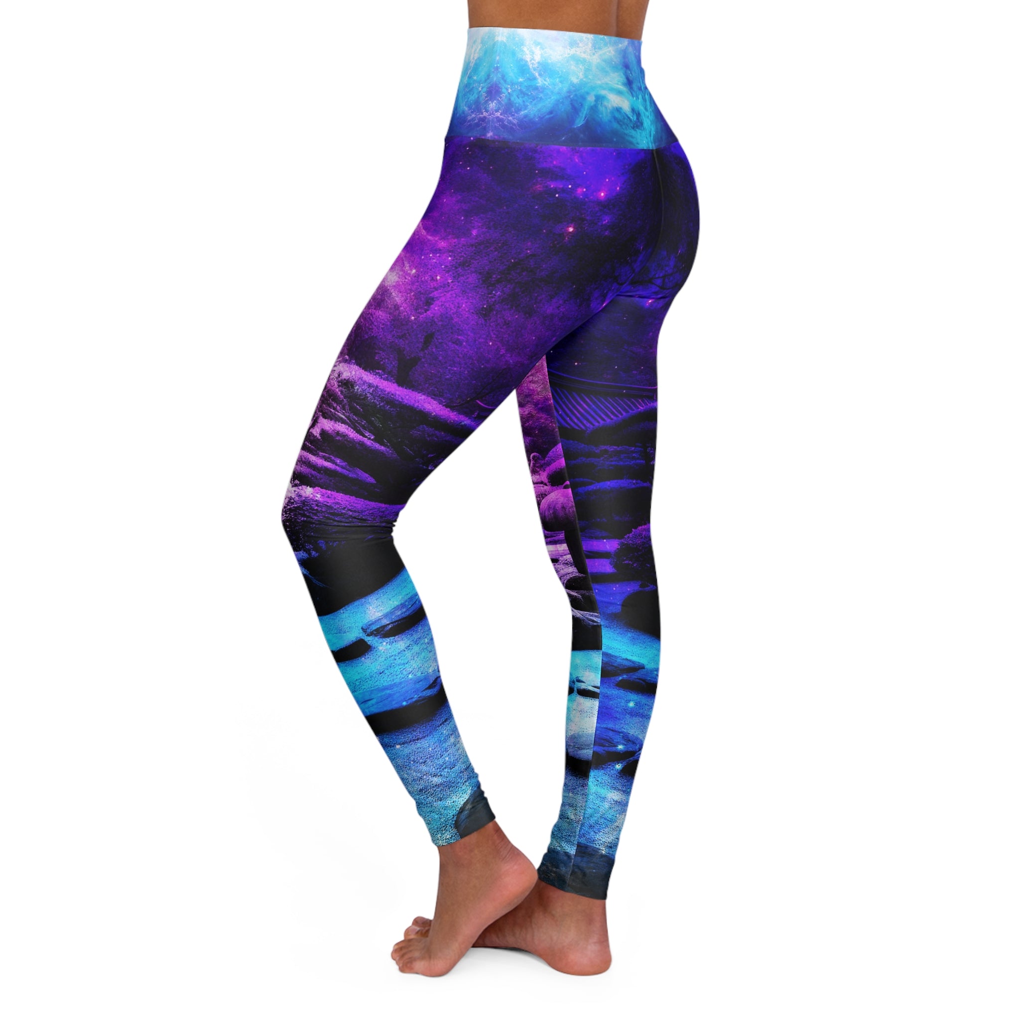 Creation's Heaven Tranquil Garden Dreams High Waisted Yoga Leggings