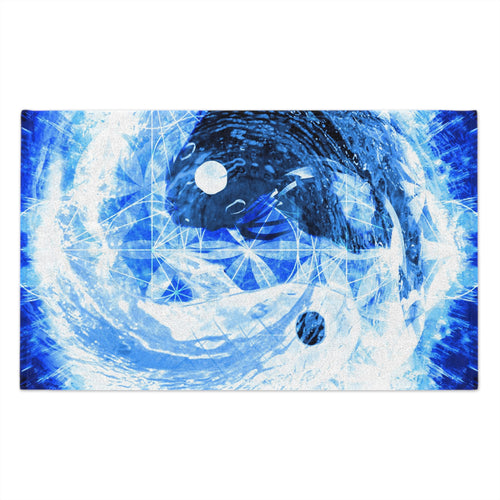 Amen Jin's Blue Sun Koi Meditations Rally Towel, 11x18