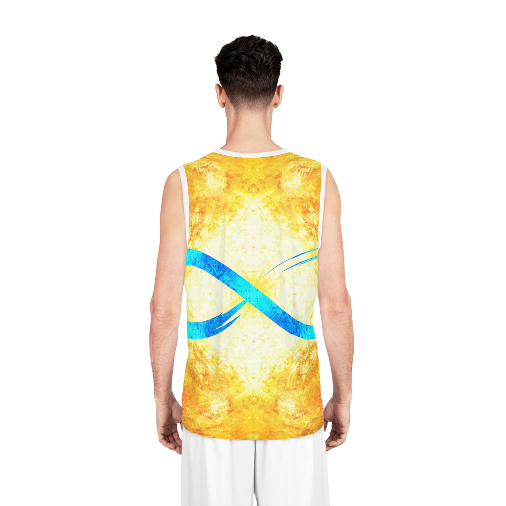 Katerina's Autistic Gold Infinity Desires Basketball Jersey