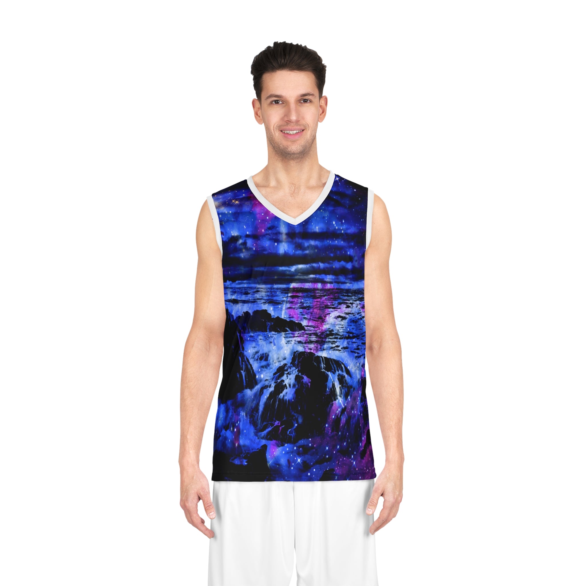 Lover's Cosmic Falls Dreams Basketball Jersey
