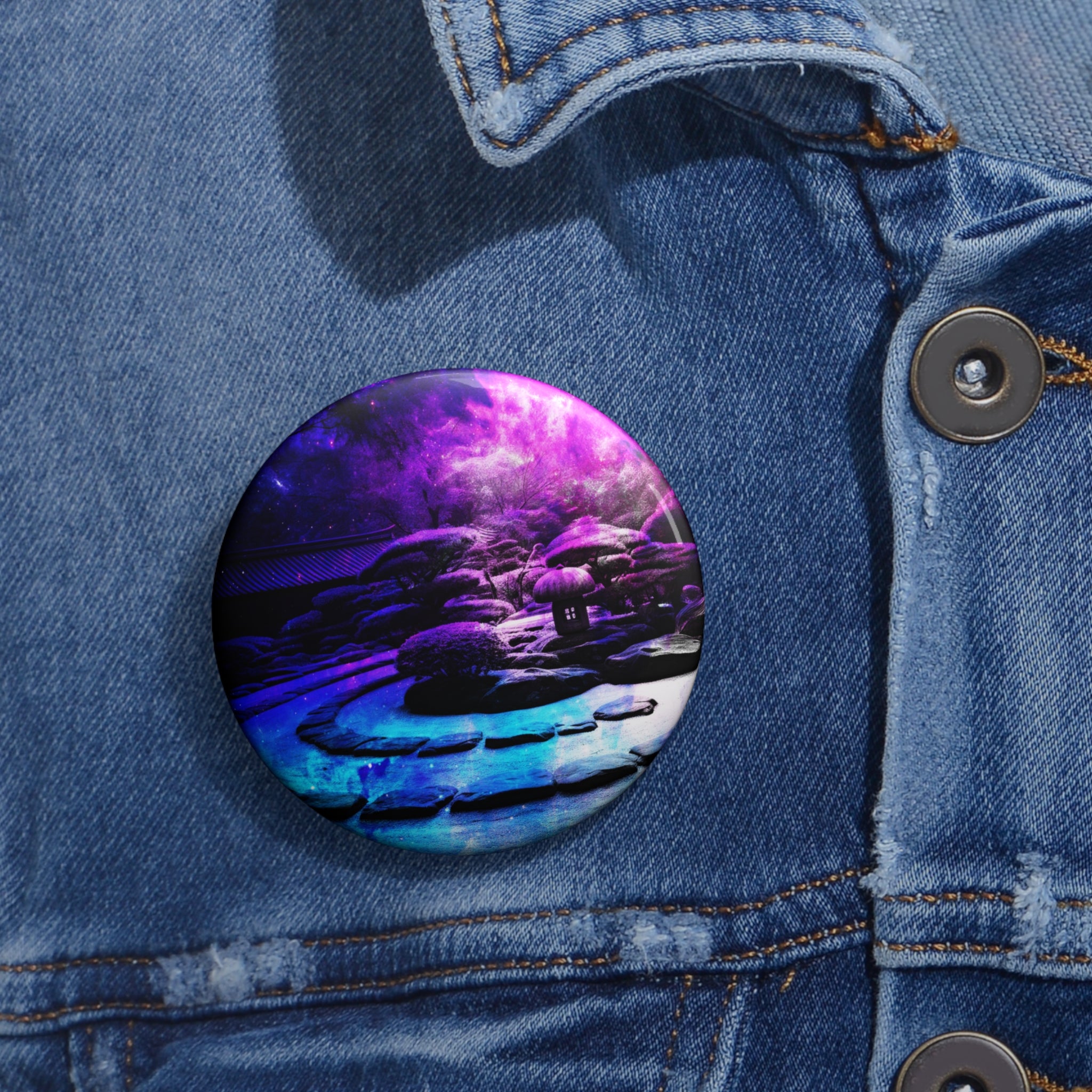 Creation's Heaven Tranquil Garden Dreams Pin Buttons