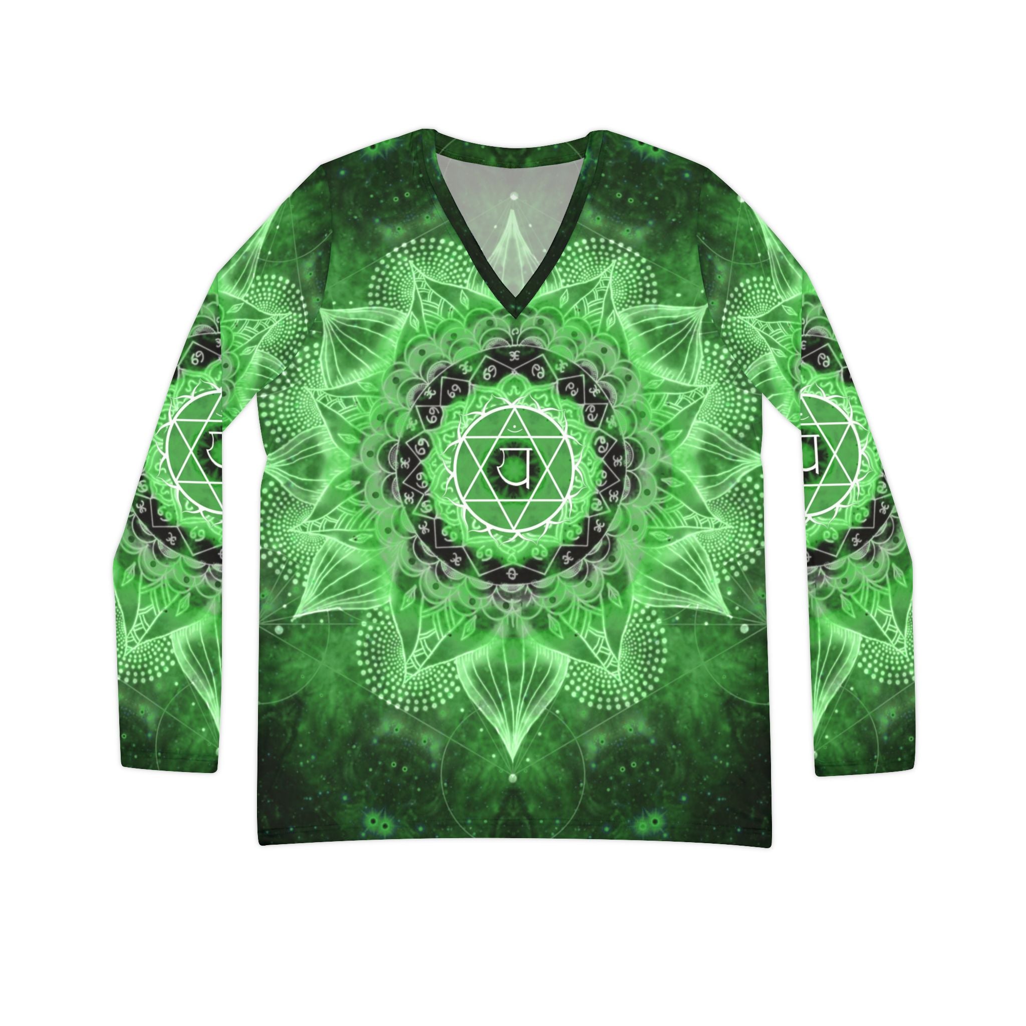 Anahata Meditations Long Sleeve V-neck Shirt