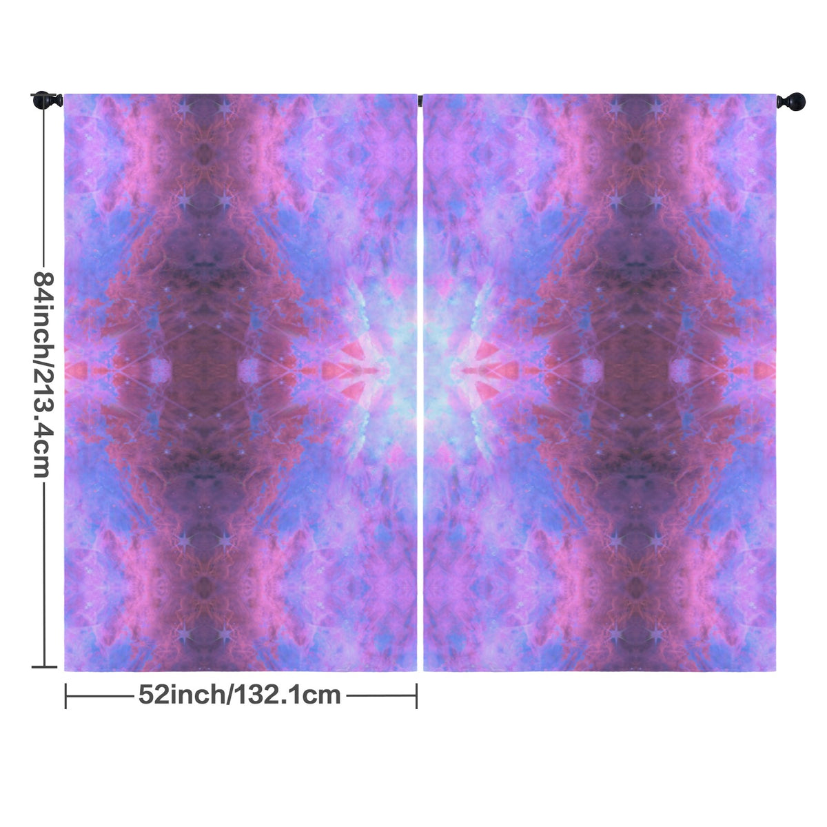 Katerina's Tomorrow Girl Desires Floor-To-Ceiling Curtain 52x84inch | Ships from USA