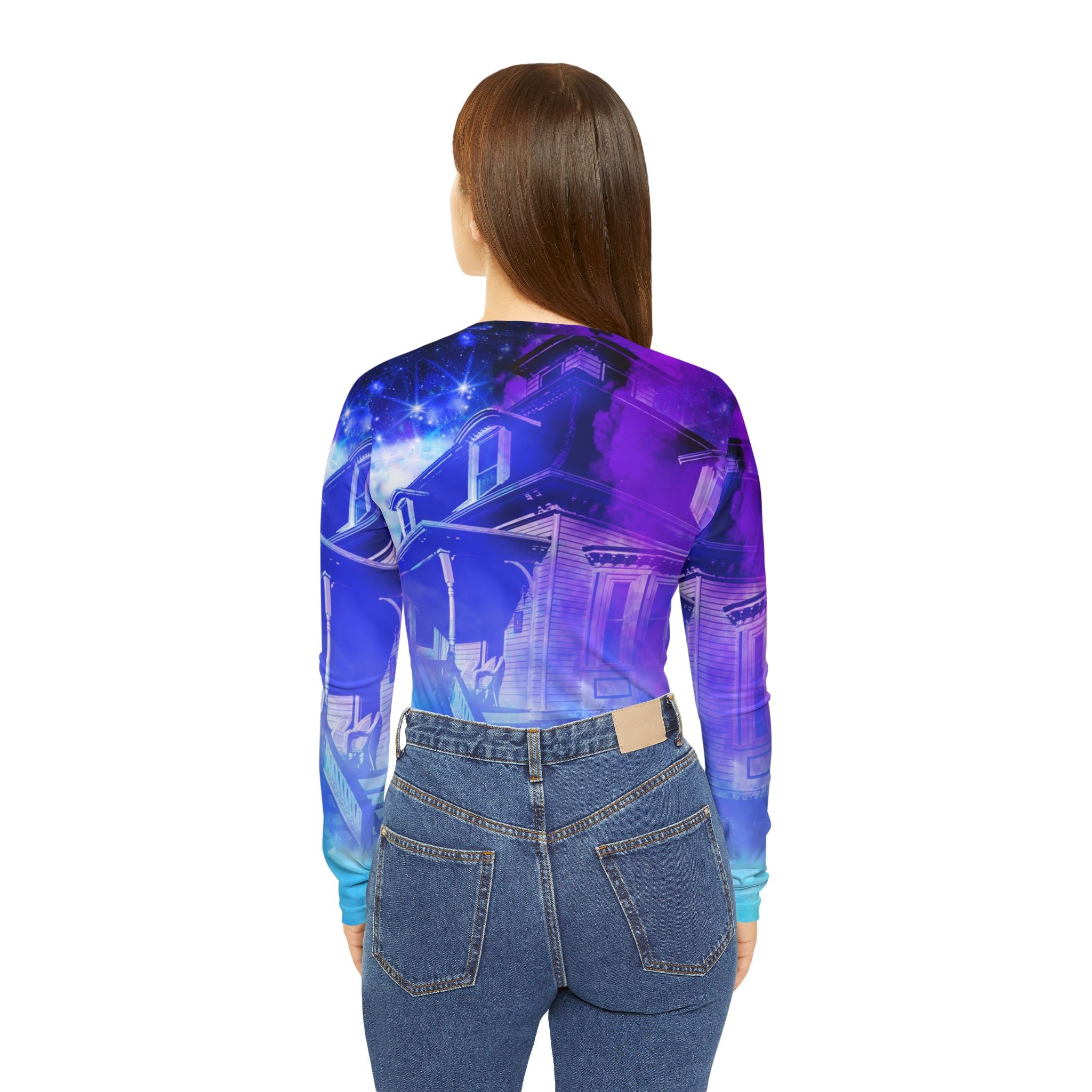 Amen Jin's Eros & Psyche Salem Desires Women's Long Sleeve V-neck Shirt