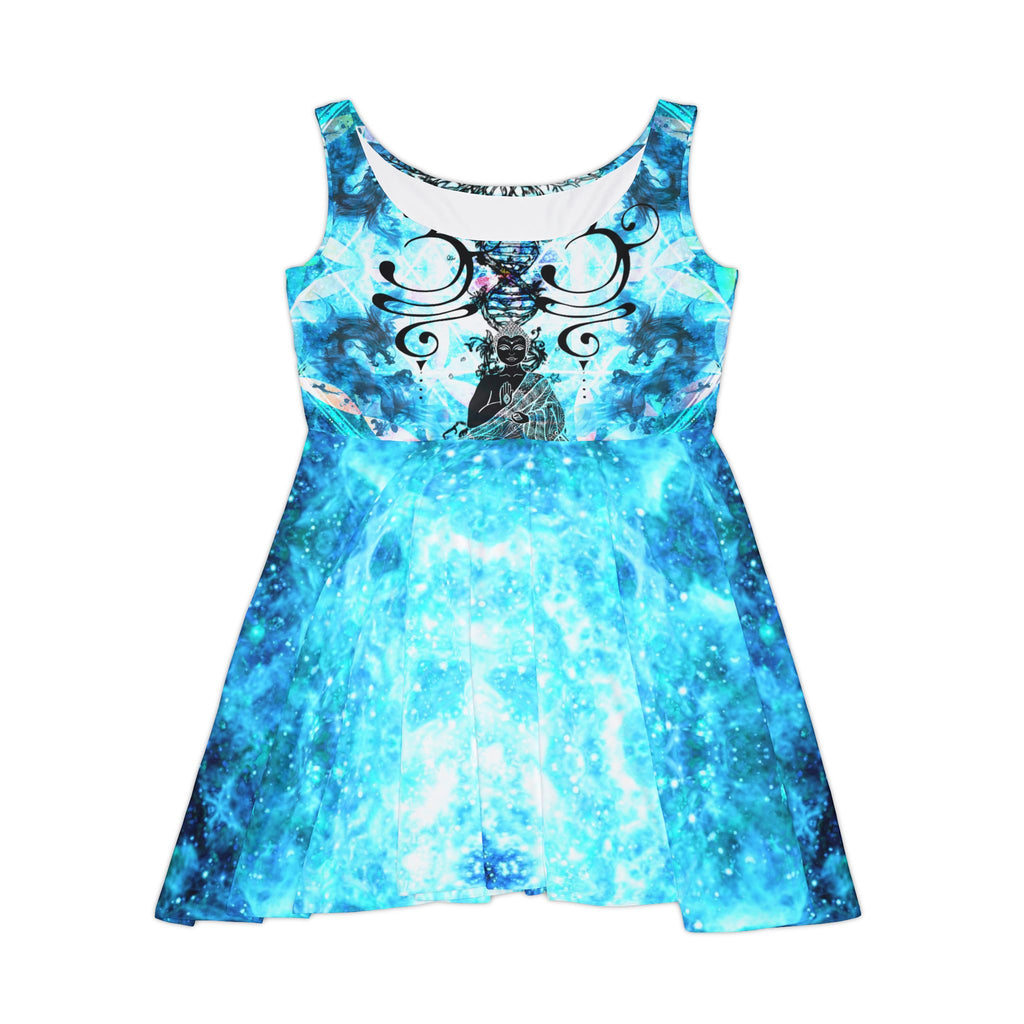 Amen Jin's all the White Horses Buddha Meditations Women's Skater Dress
