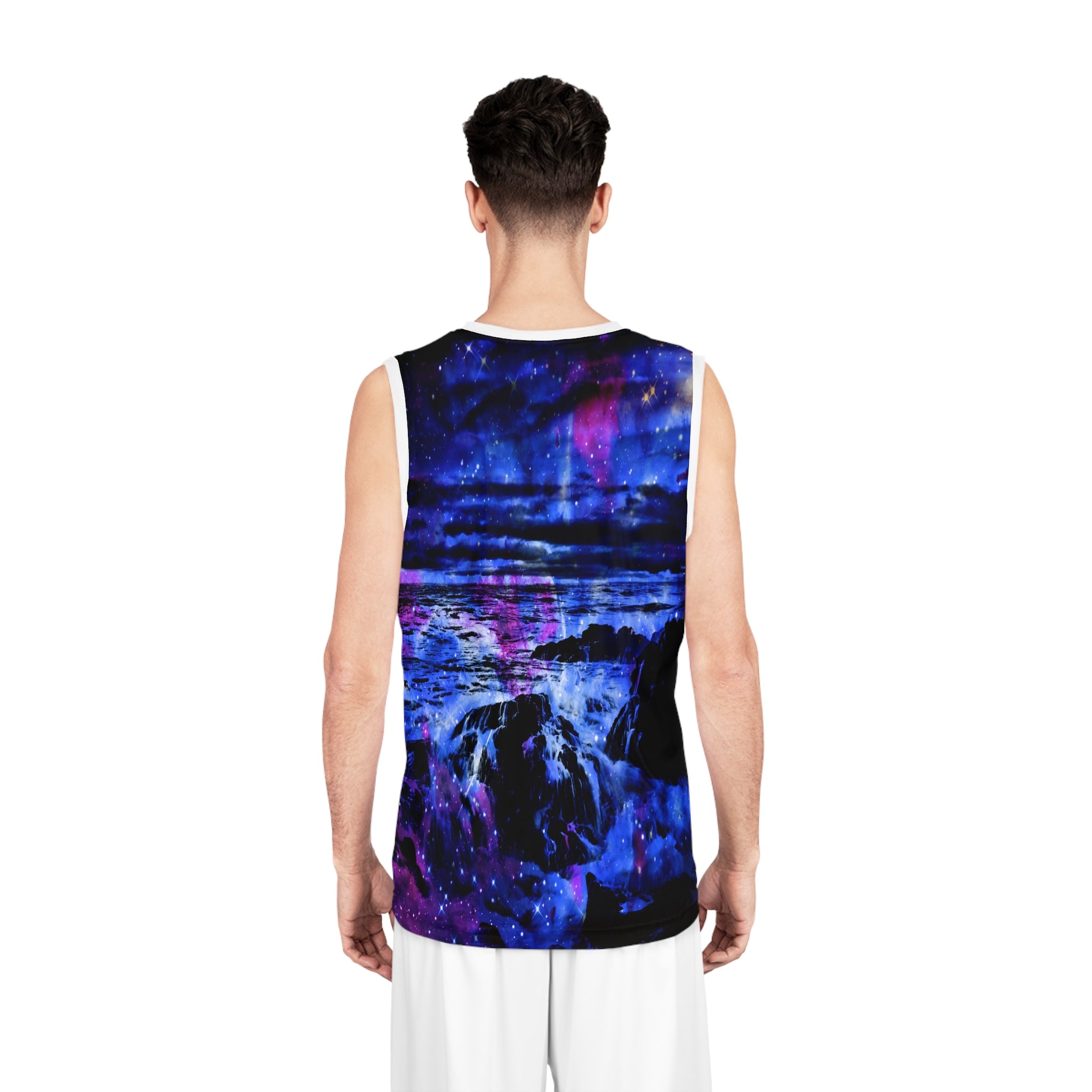 Lover's Cosmic Falls Dreams Basketball Jersey