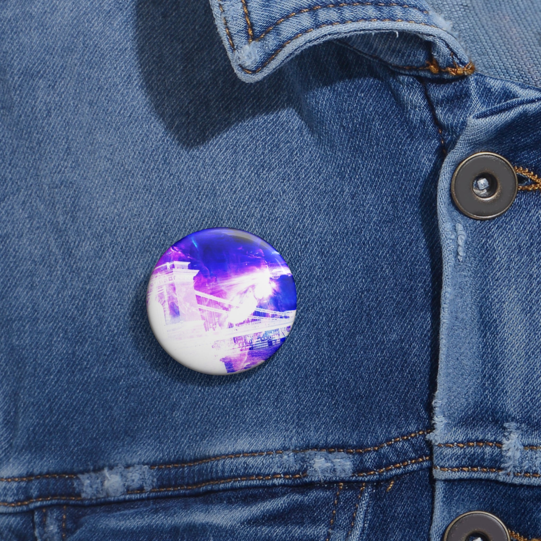 Ad Amoreum Amisis Amethyst Sapphire Budapest Dreams Pin Buttons