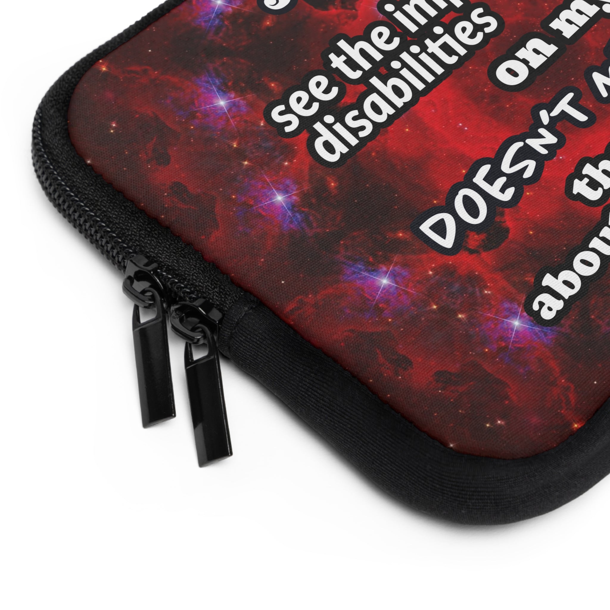 Katerina’s Battle Symphony Desires "Just Because You Can't" Laptop Sleeve