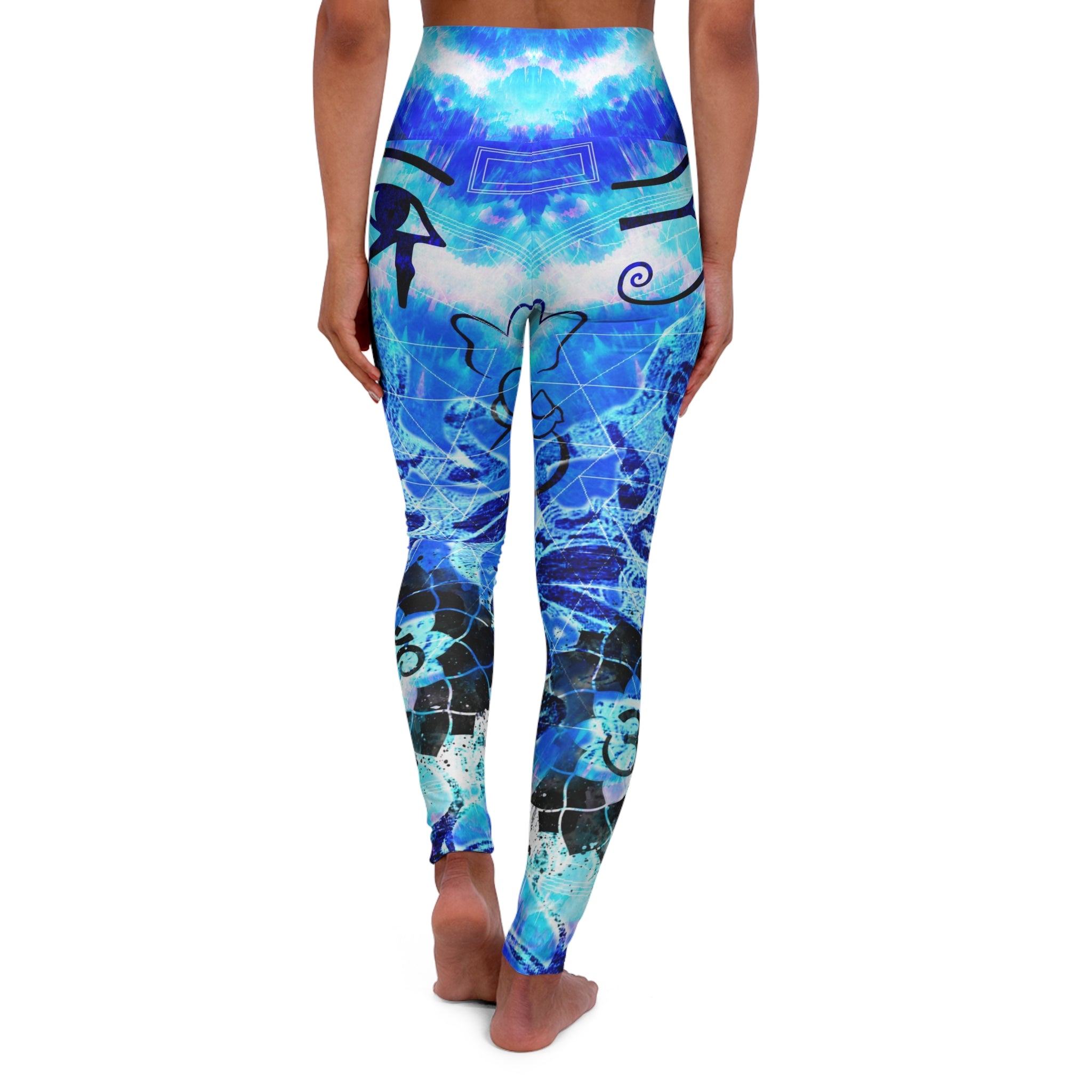 Amen Jin's Blue Sun Zen Meditations High Waisted Yoga Leggings