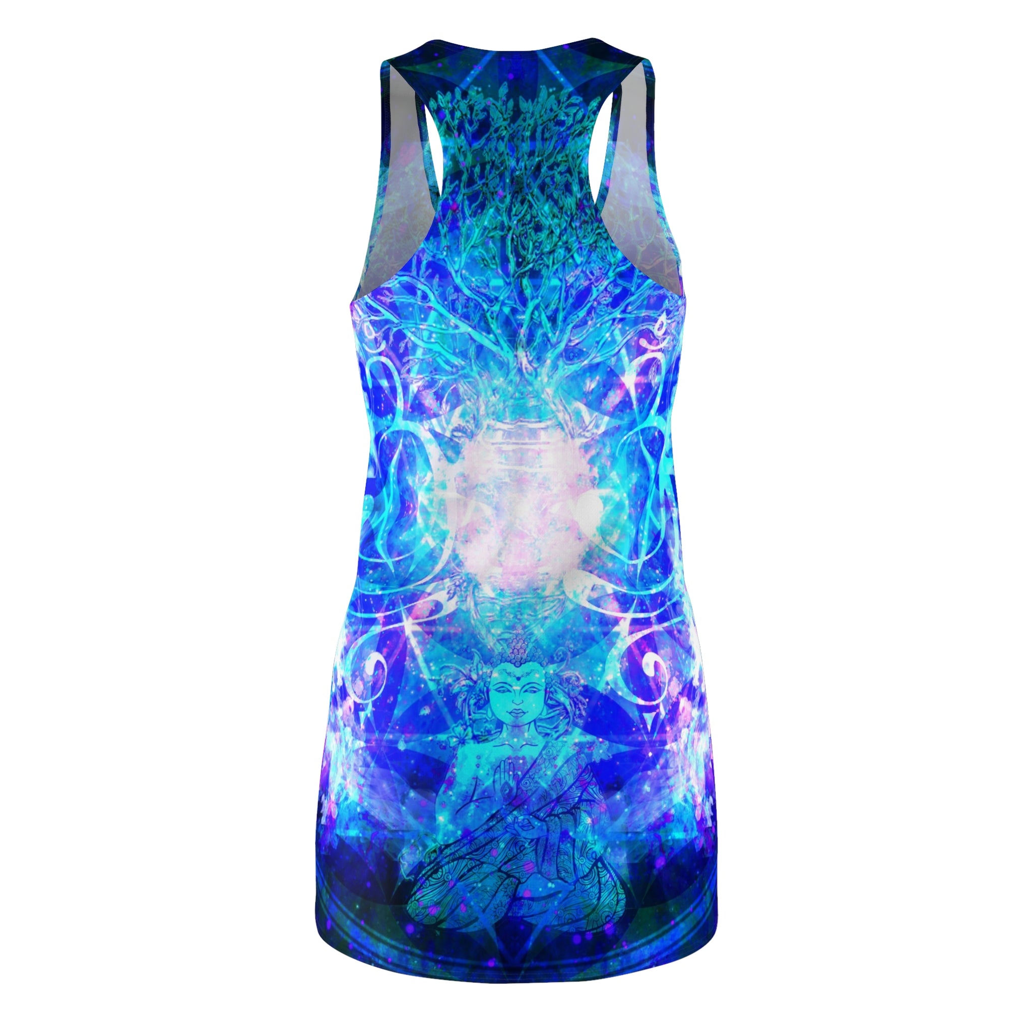Amen Jin's Memories of Yesterday Buddha Meditations Women's Racerback Dress