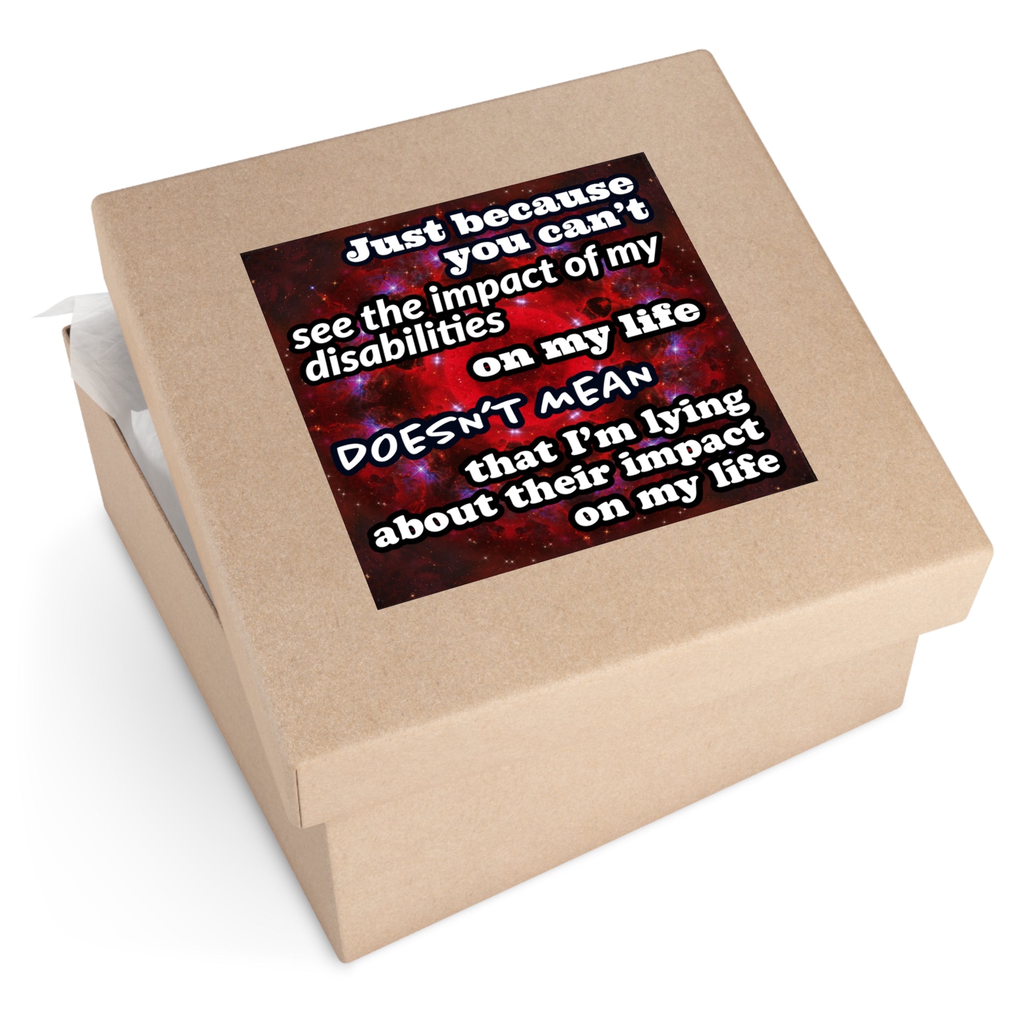Katerina's Battle Symphony Desires "Just Because You Can't" Square Stickers, Indoor\Outdoor