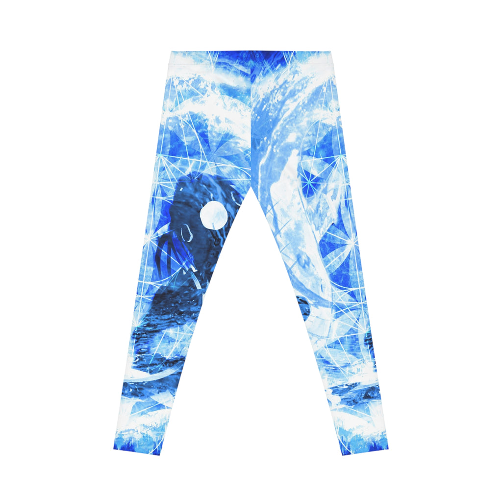 Amen Jin's Blue Sun Koi Meditations Women's Casual Leggings