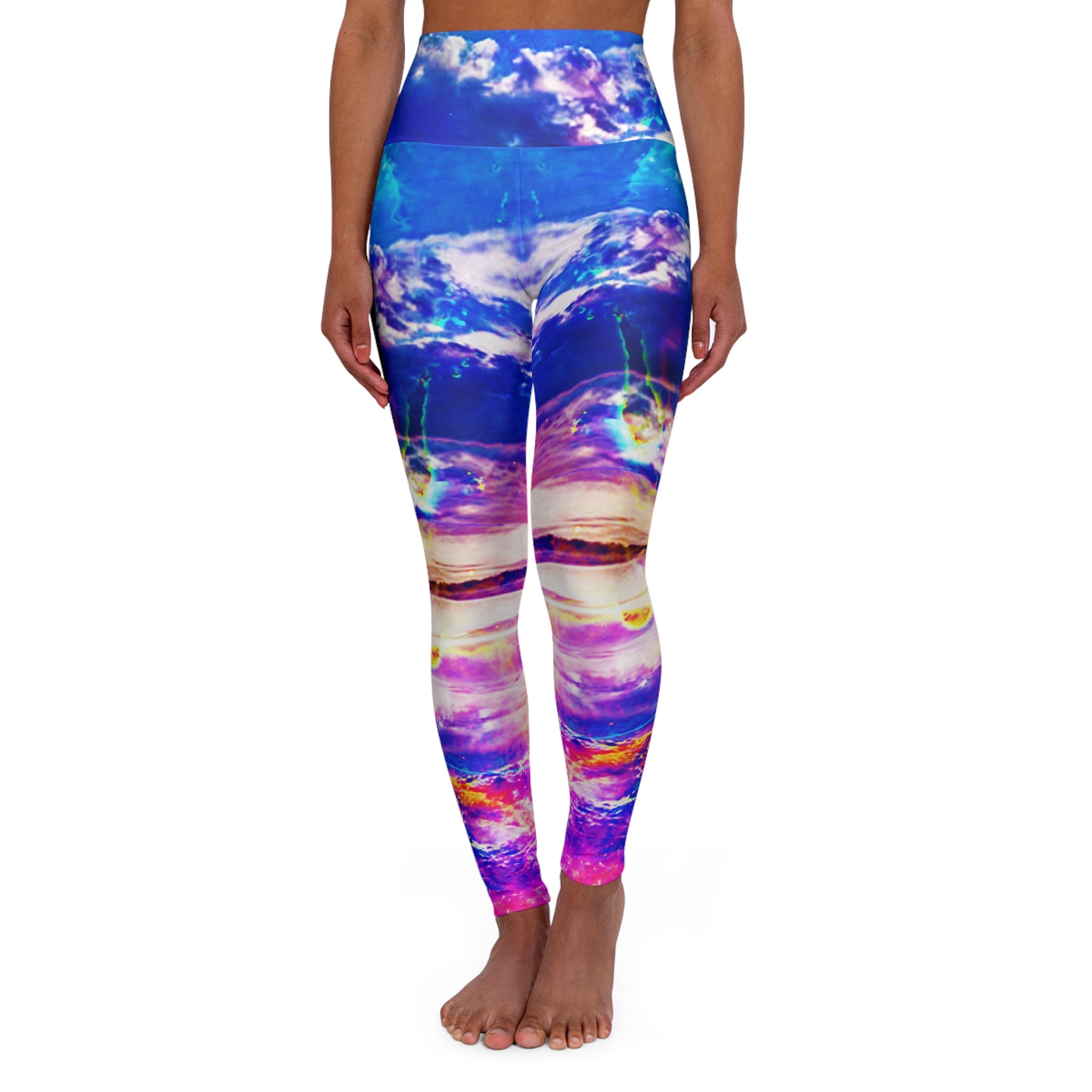 Dancing Sea Dreams High Waisted Yoga Leggings