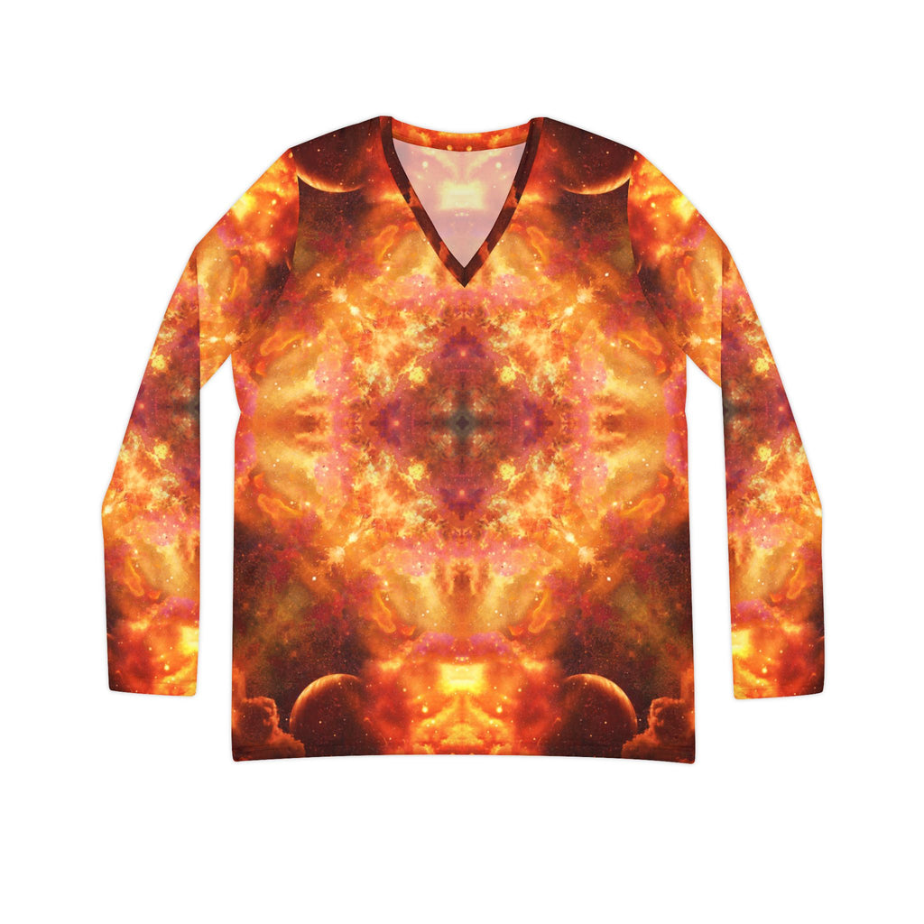 Samhain Night Desires Women's Long Sleeve V-neck Shirt