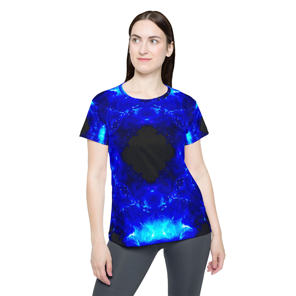 Amen Jin's Blue Flame Desires Women's Sports Jersey