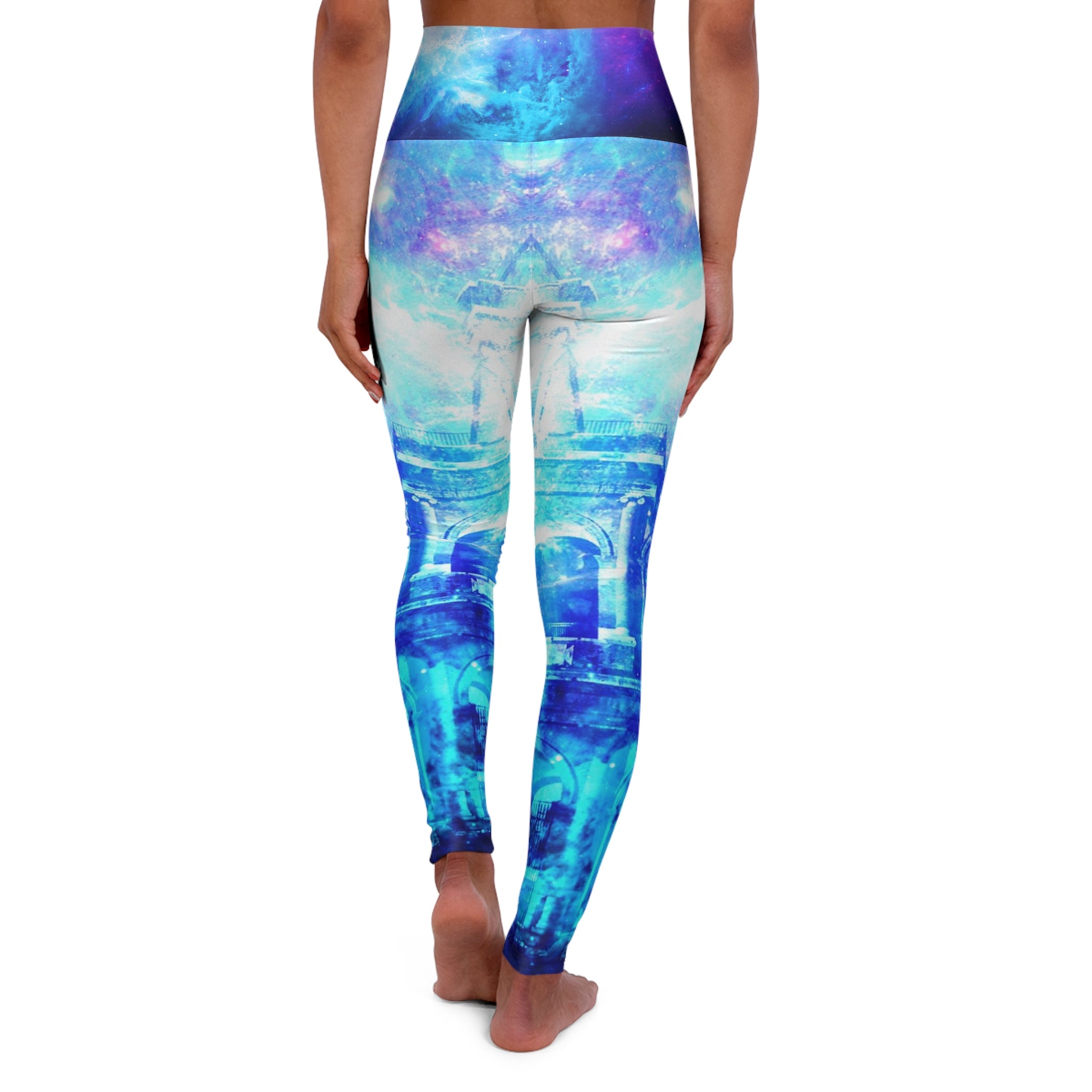 Creation's Heaven Dreams of Roman Patterns Past High Waisted Yoga Leggings