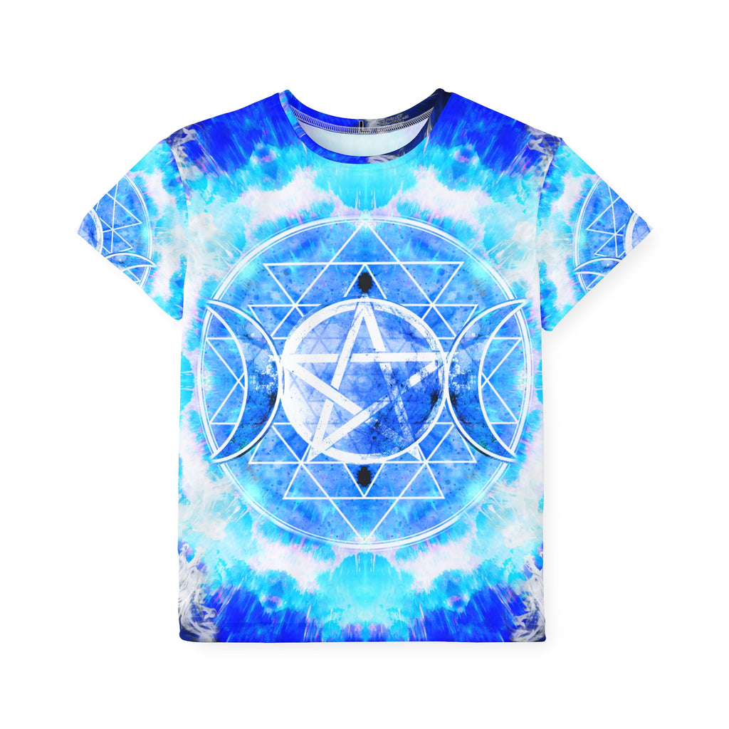 Amen Jin's Blue Sun Triple Goddess Meditations Kids Sports Jersey