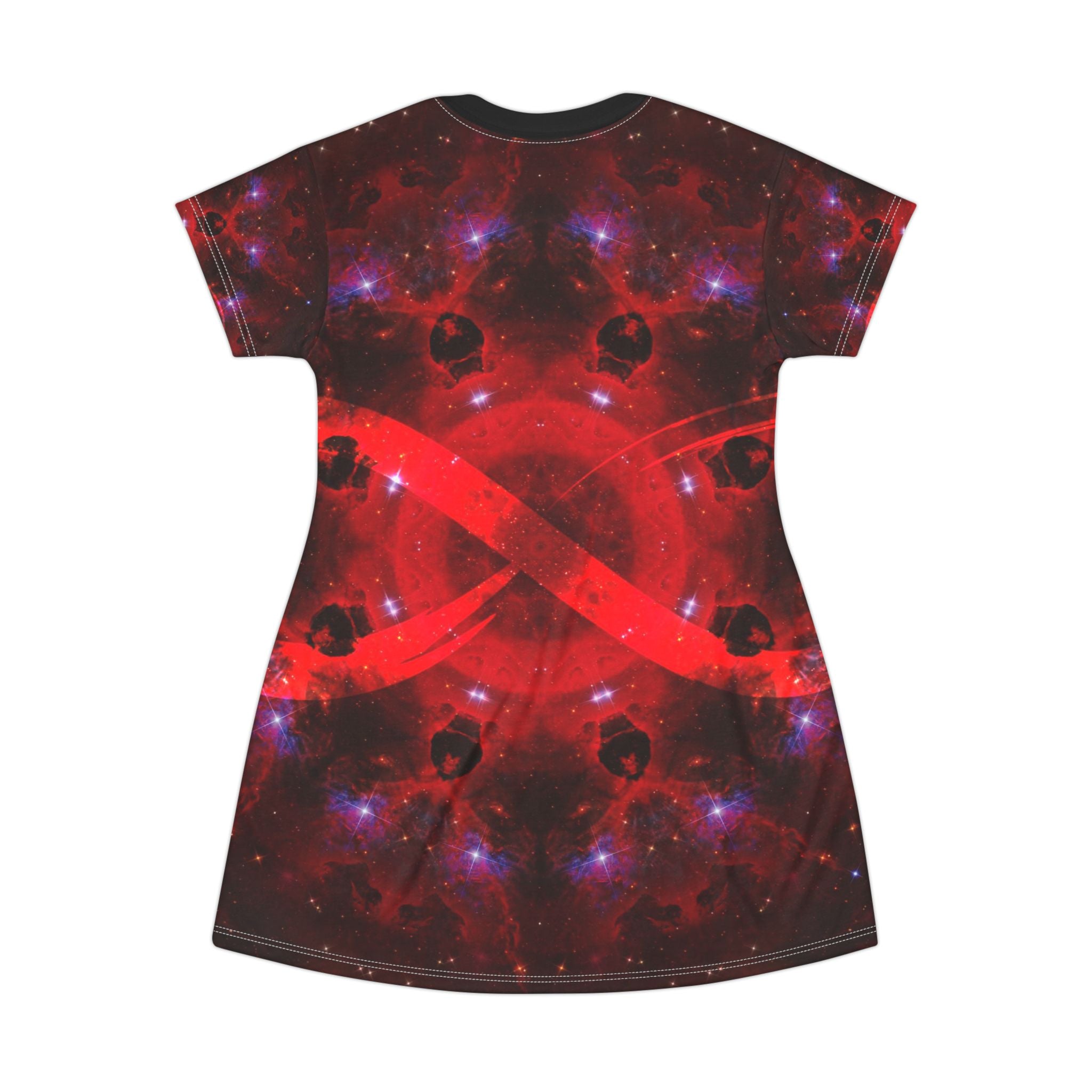 Katerina's Battle Symphony Red Instead Infinity Desires T-Shirt Dress