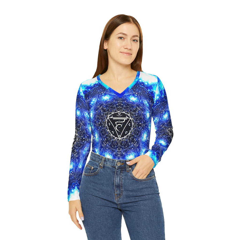 Vishuddi Meditations Long Sleeve V-neck Shirt