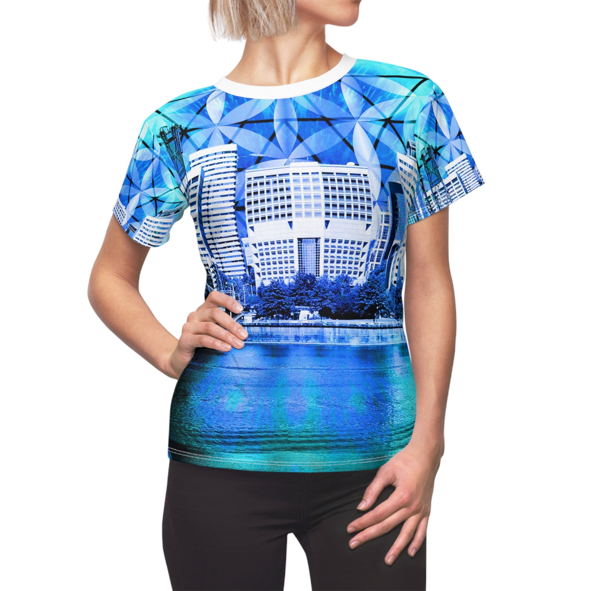 Amen Jin's Blue Sun Portland Meditations Women's Tee