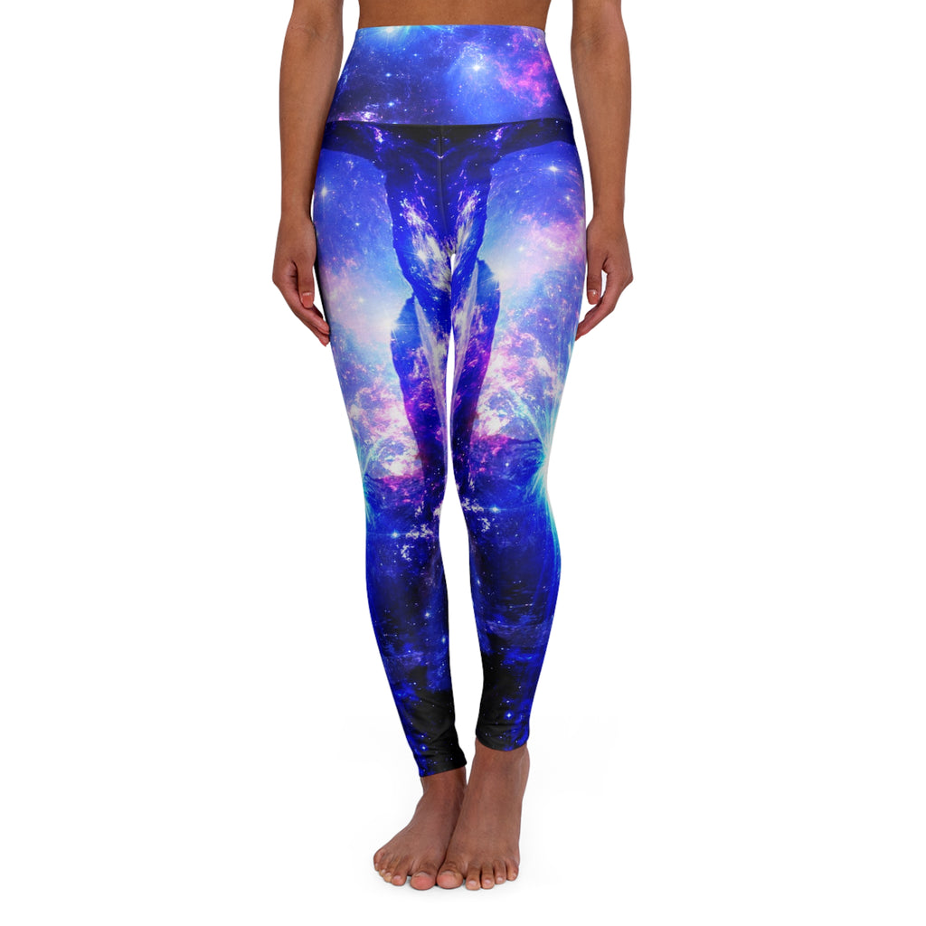 Iridescent Hideaway Mountain Dreams High Waisted Yoga Leggings