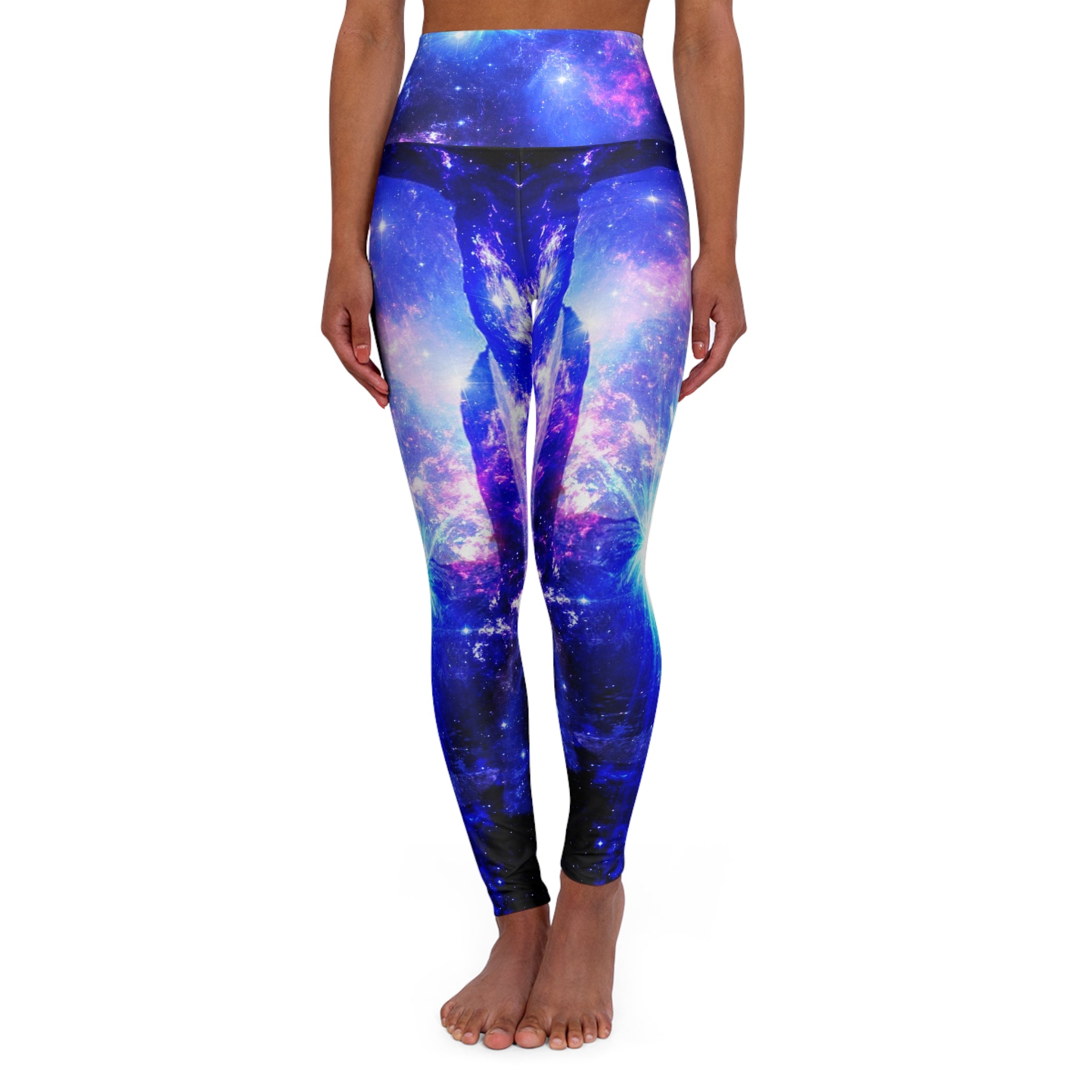 Iridescent Hideaway Mountain Dreams High Waisted Yoga Leggings
