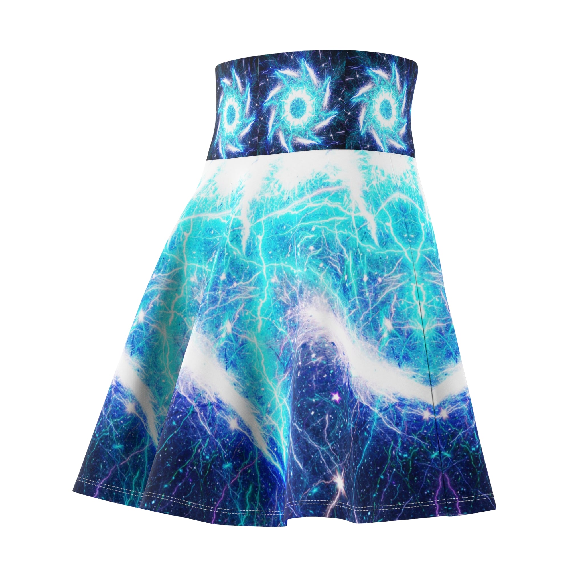 Katerina's Mandala of Electric Dragon Fire Desires Women's Skater Skirt