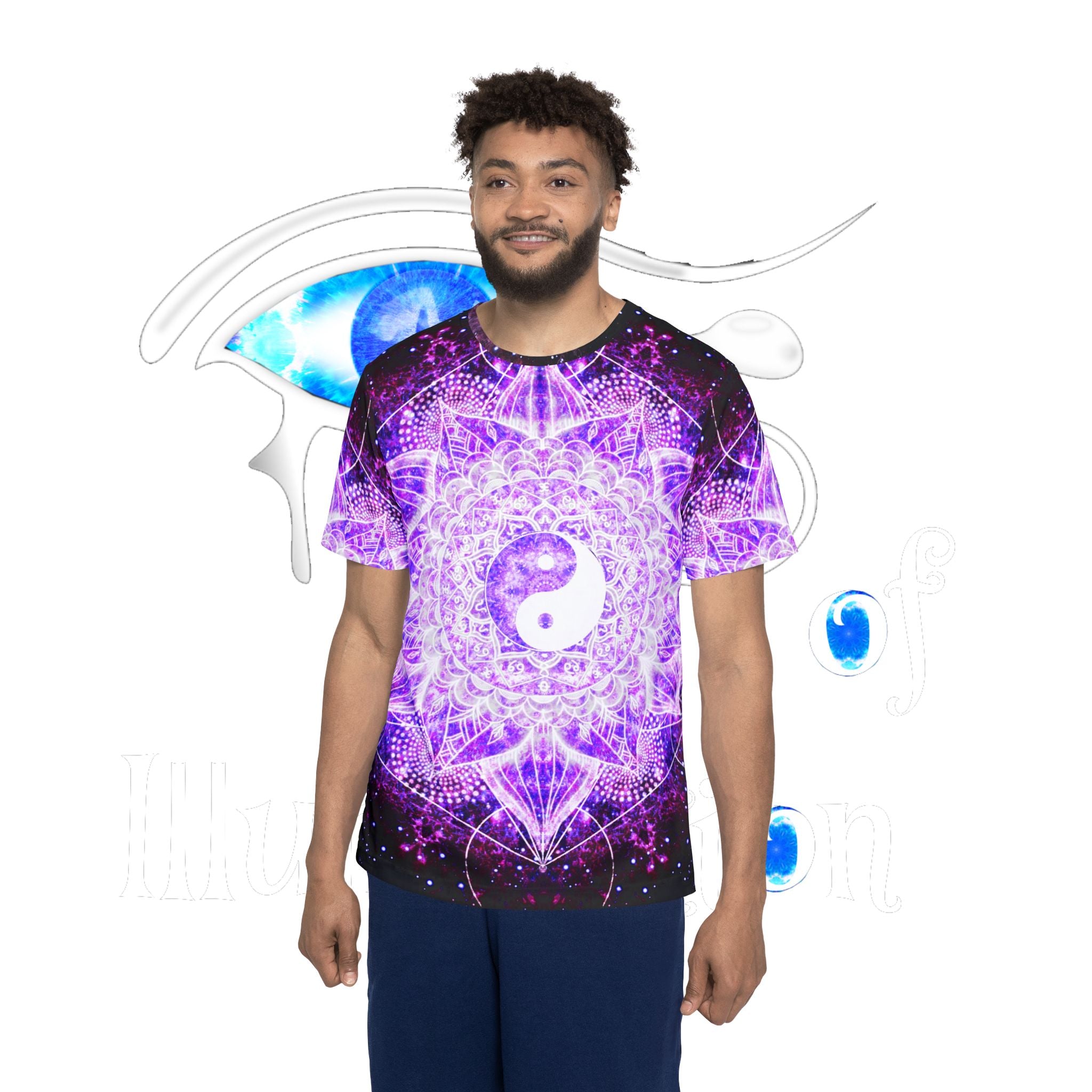 Sahasrara Yin Yang Meditations Men's Jersey