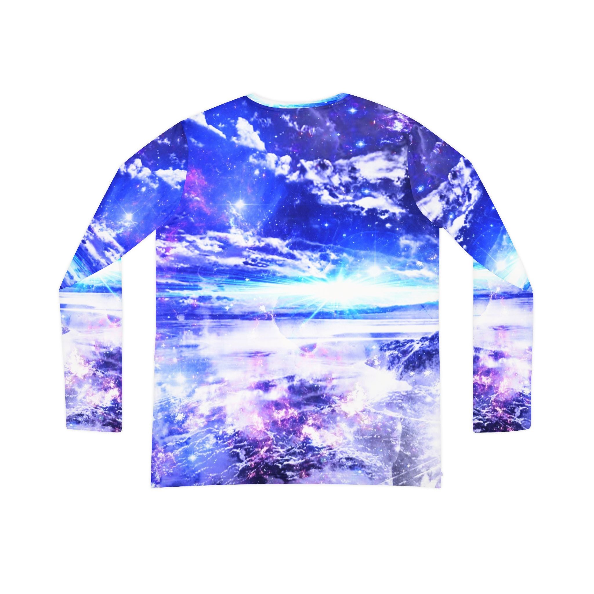 Iridescent Dancing Sea Dreams Women's Long Sleeve V-neck Shirt