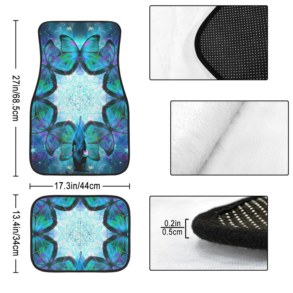Katerina's Now and Forever Metamorphsis Meditations 4-Piece Car Floor Mats （Customized Separately）| Ships from USA