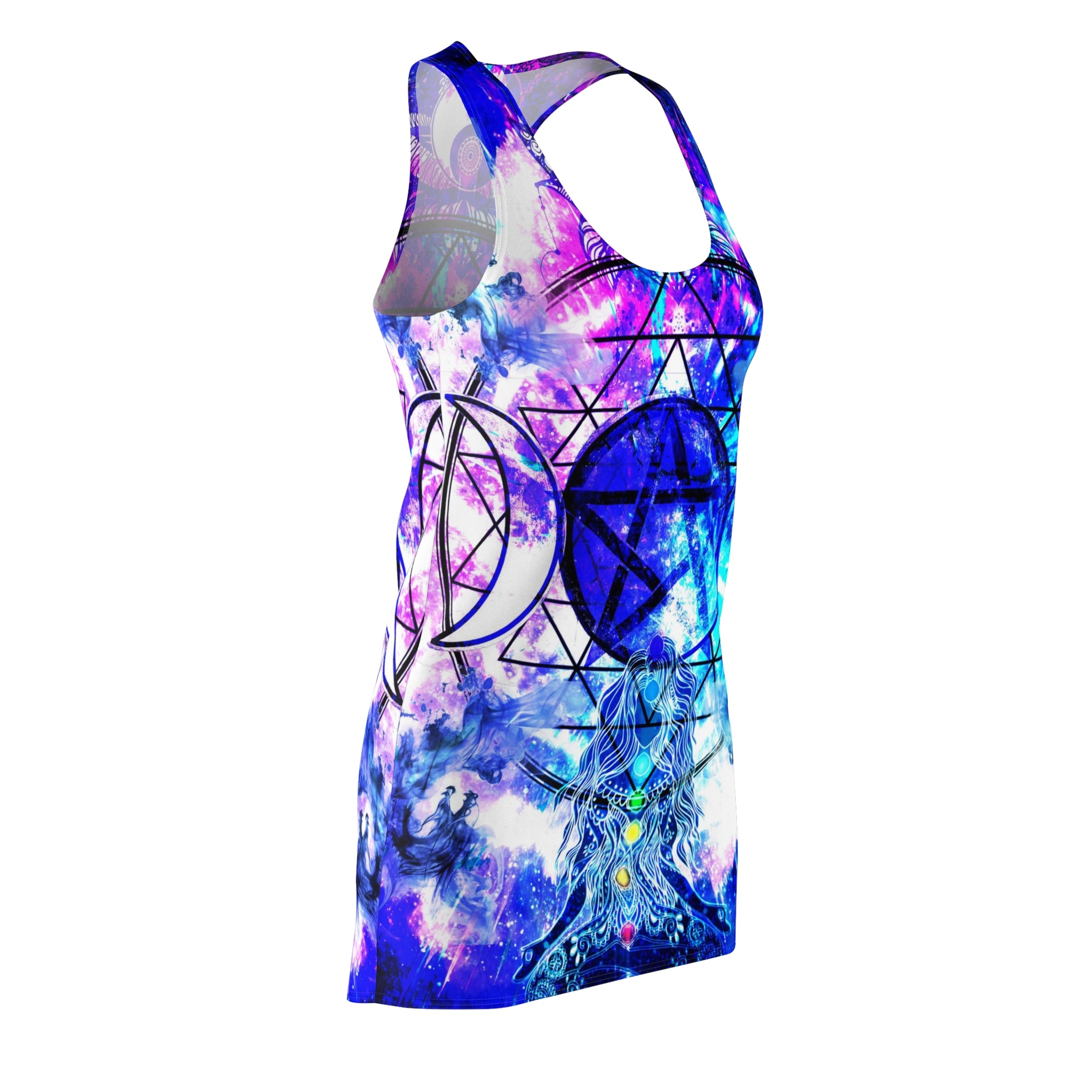 Creation's Magical Awakening Desires Meditations Women's Racerback Dress