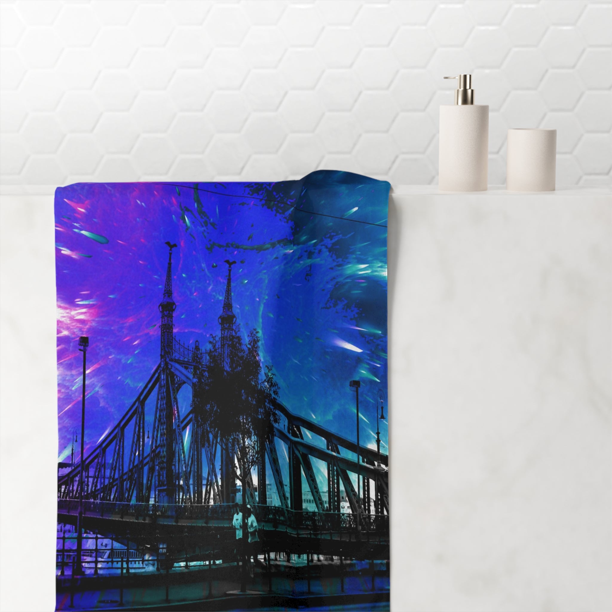 Creation's Liberty Bridge Desires Mink-Cotton Towel