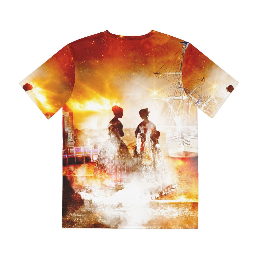 Samhain Eve Salem Harbor Dreams Men's Polyester Tee