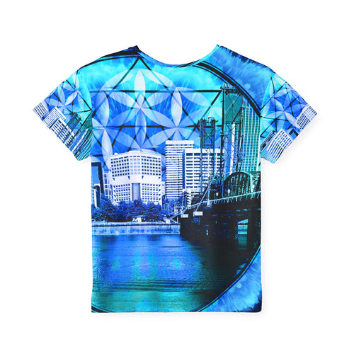 Amen Jin Blue Fire Portland Meditations Kids Sports Jersey