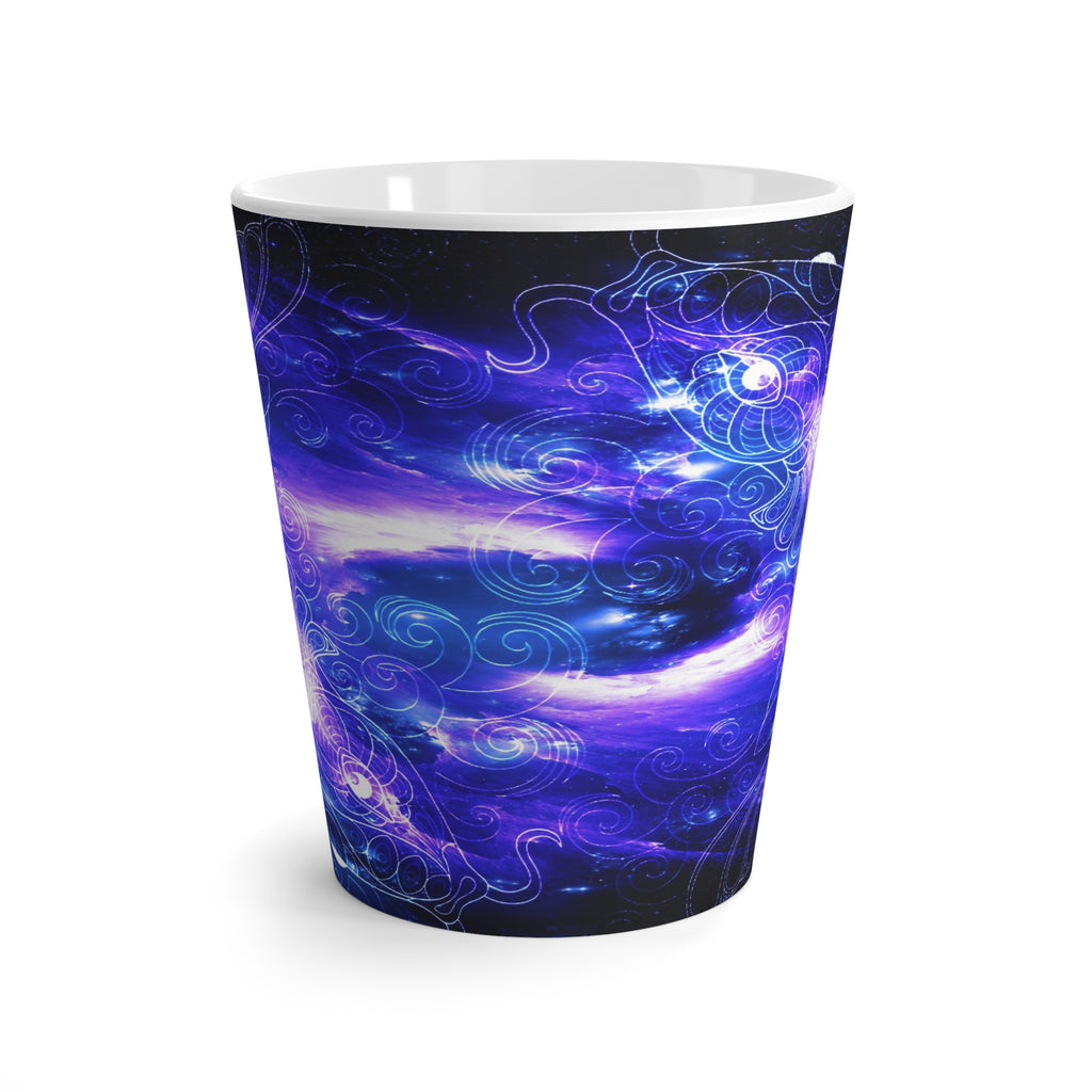 Amethyst Sapphire Koi Dreams Latte Mug