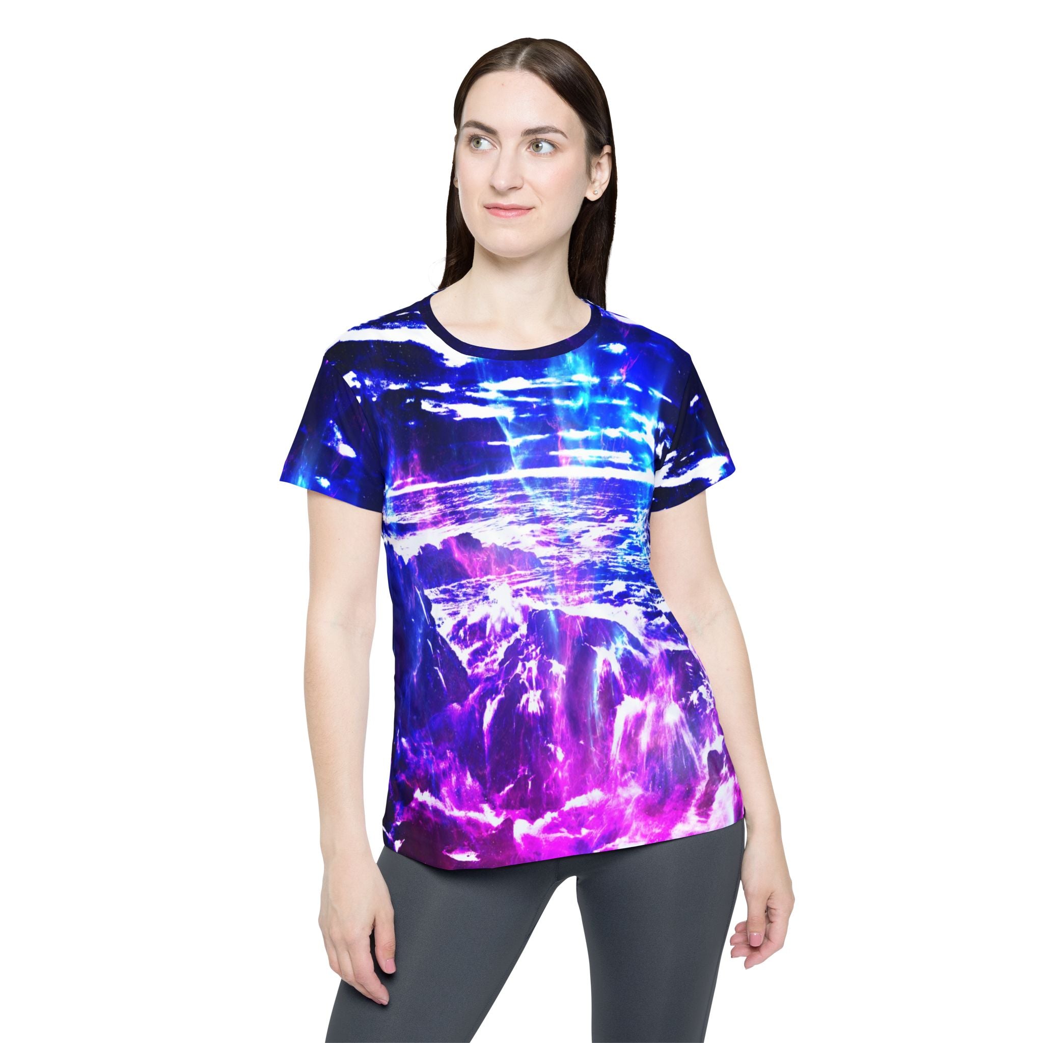 Amethyst Cosmic Falls Dreams Women's Sports Jersey
