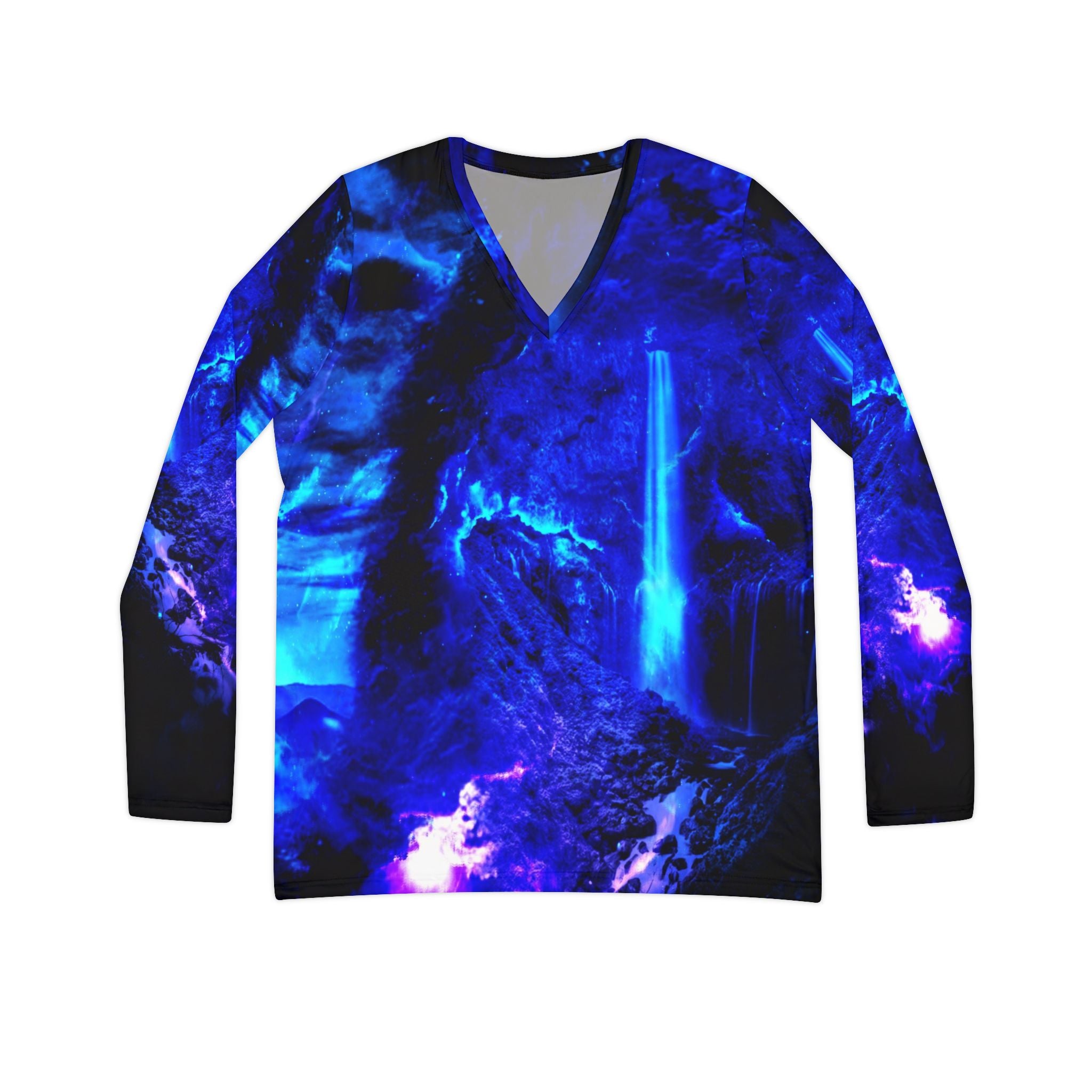 Ad Amorem Amisi Abalone Lake Dreams Long Sleeve V-neck Shirt
