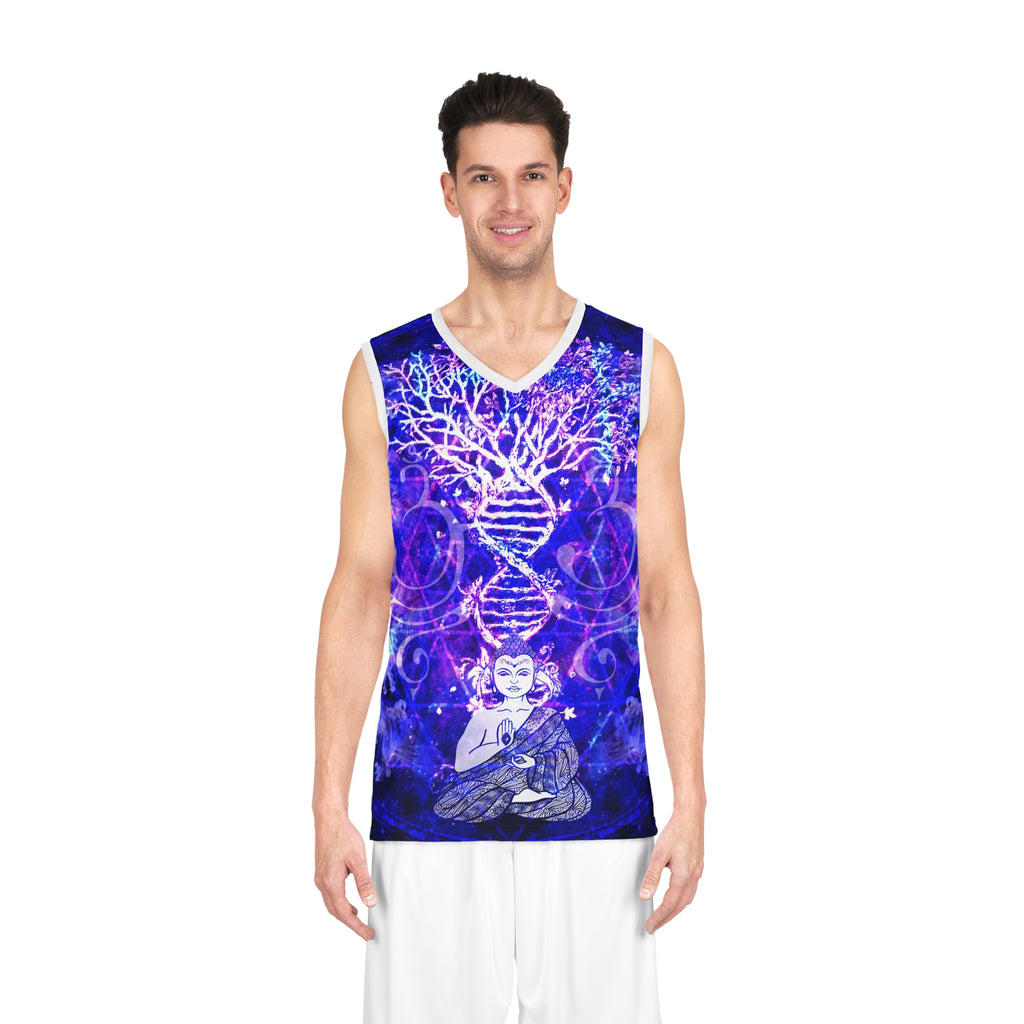 Katerina's Dragon's Eye Buddha Meditations Basketball Jersey