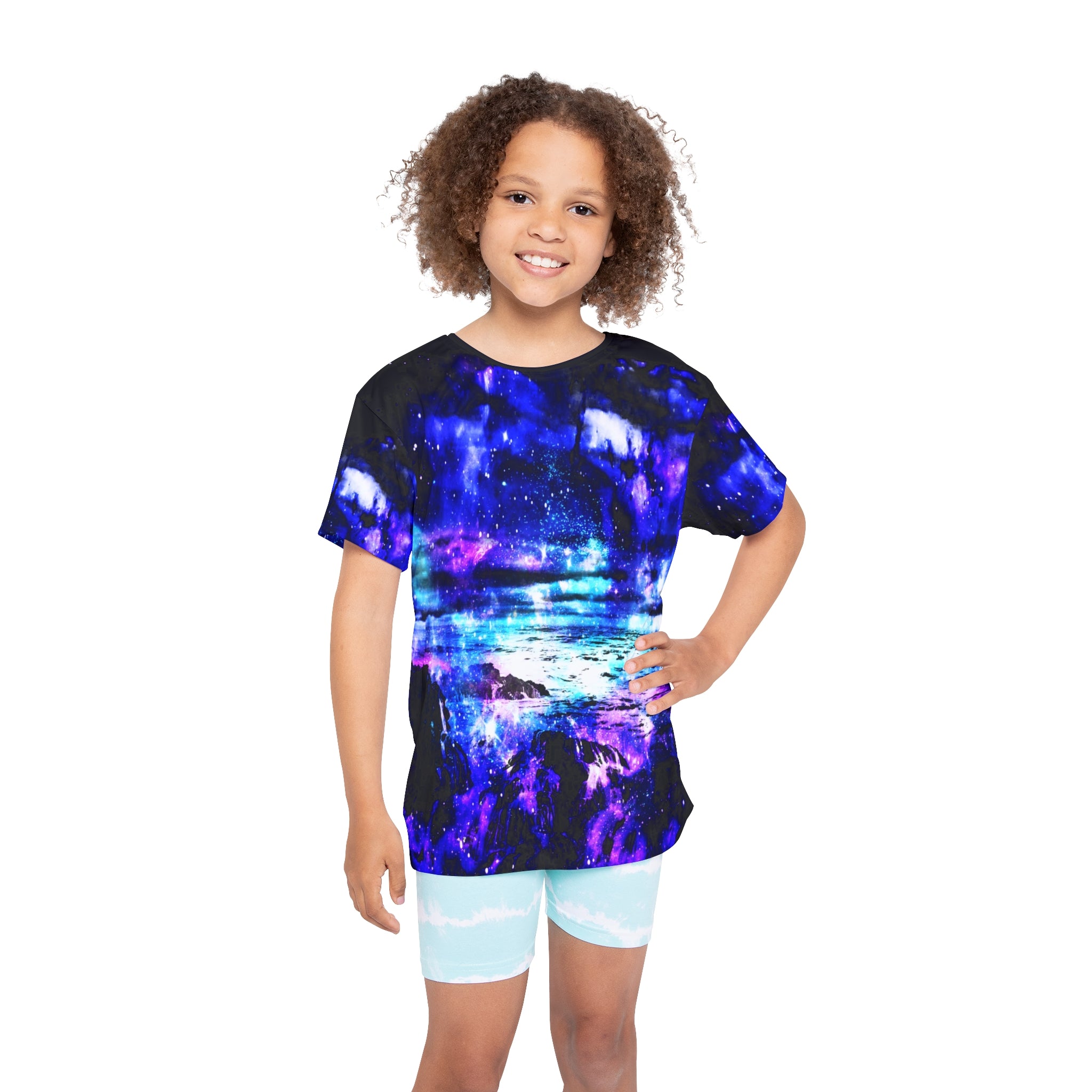 Mystic Cosmic Falls Dreams Kids Sports Jersey