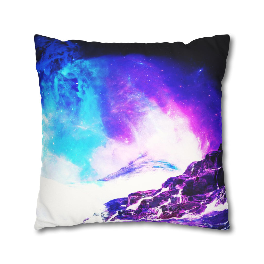 Creation's Heaven Serenity Bay Dreams Faux Suede Square Pillow Case