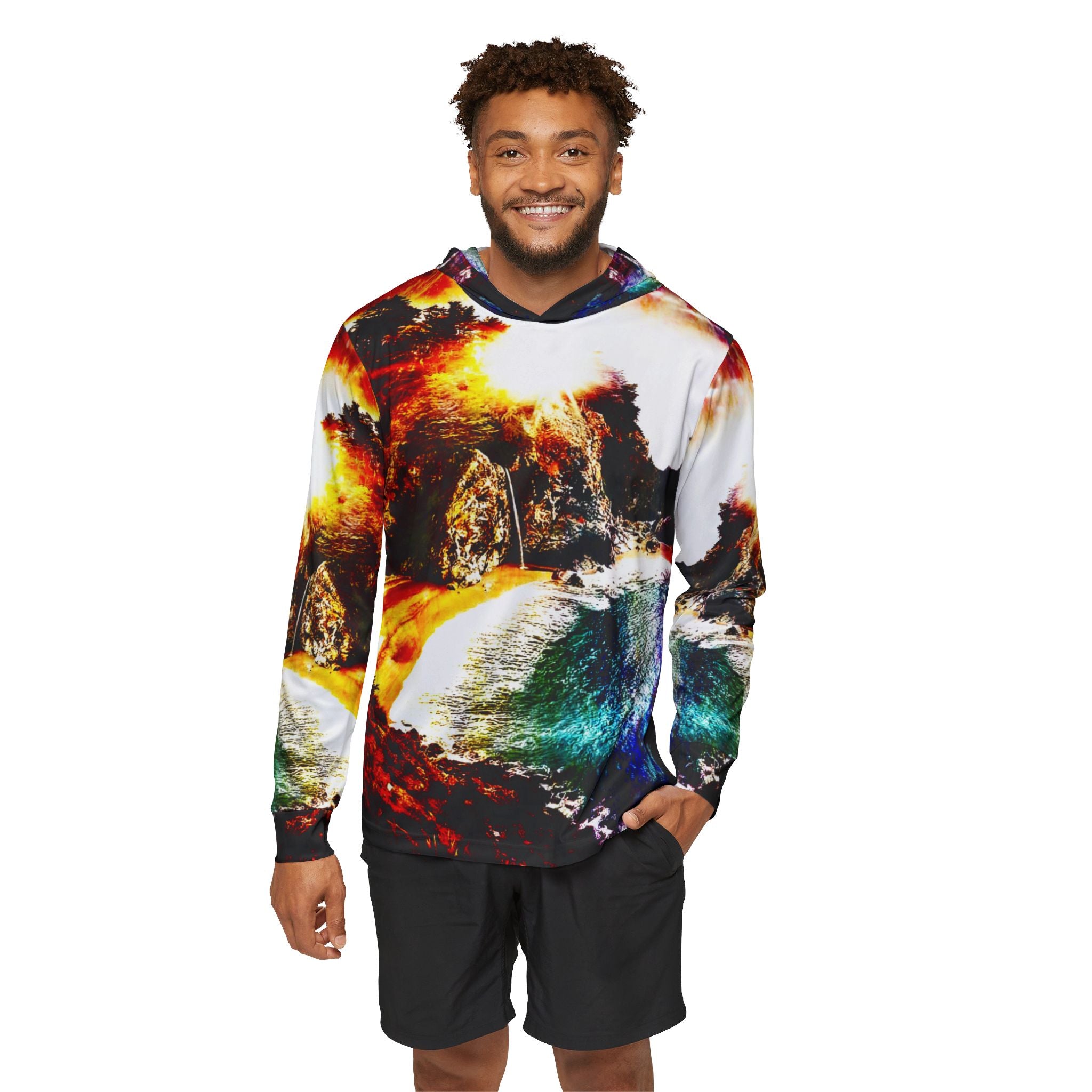 Rise Again Hideaway Cove Dreams Men's Sports Warmup Hoodie