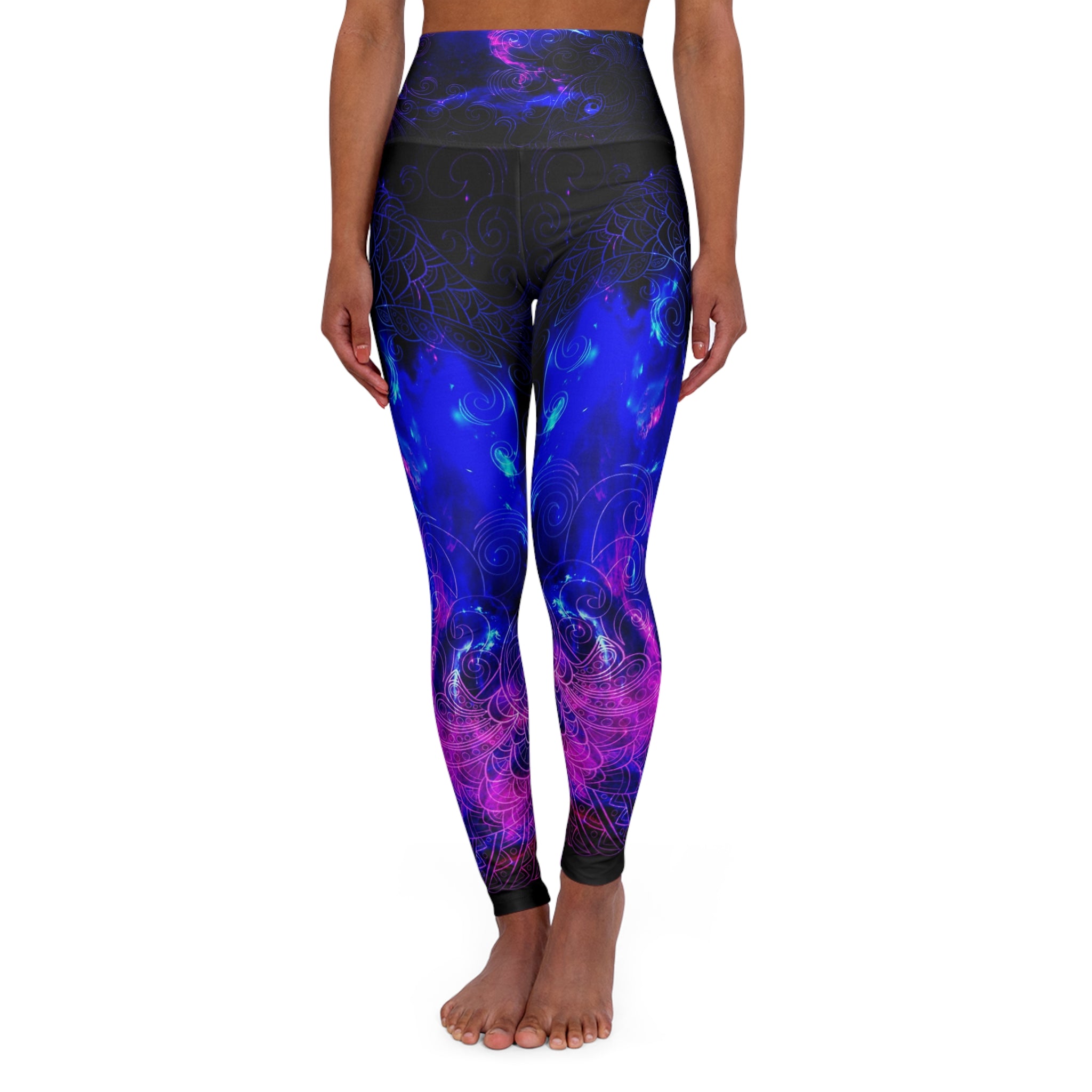 Amethyst Koi Dreams High Waisted Yoga Leggings