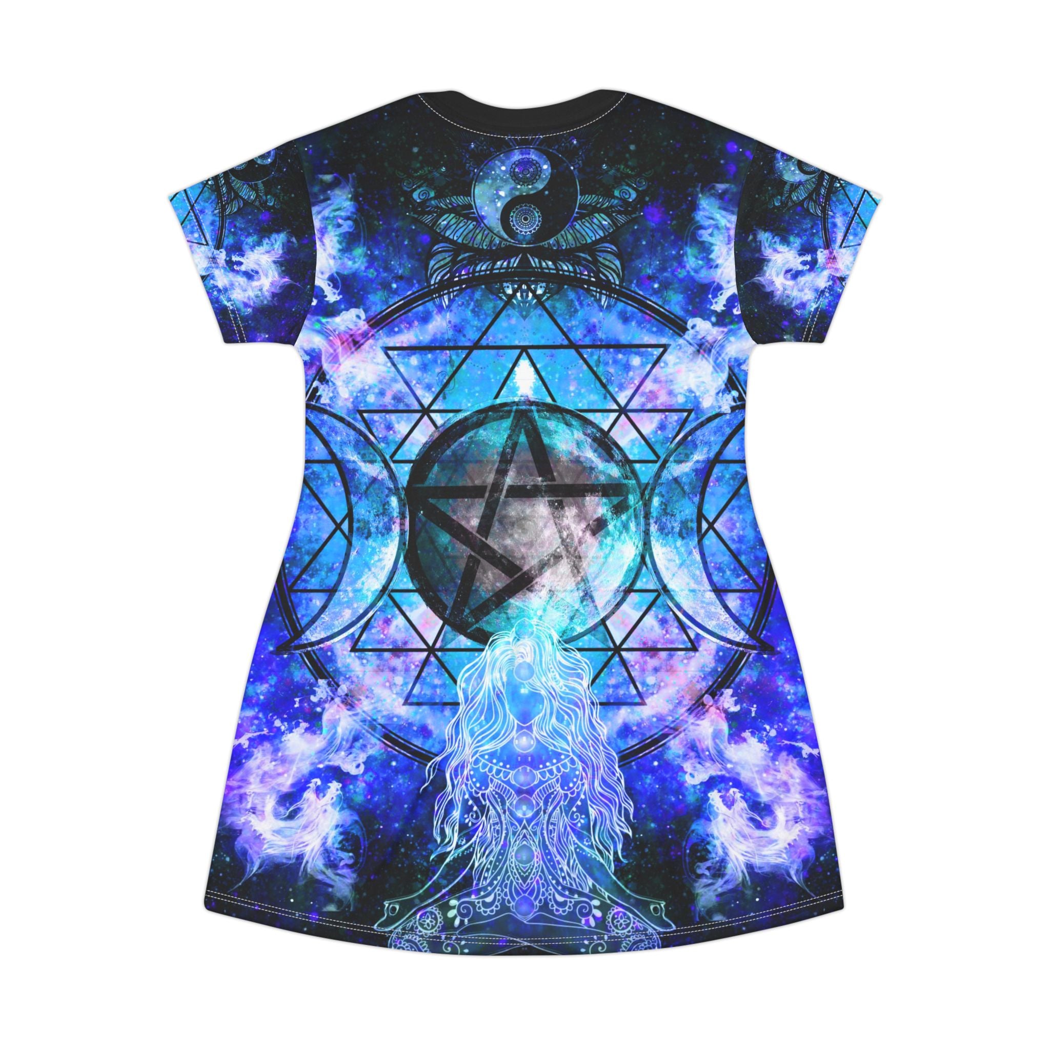 Amen Jin's Memories of Yesterday Magical Awakening Meditations T-Shirt Dress